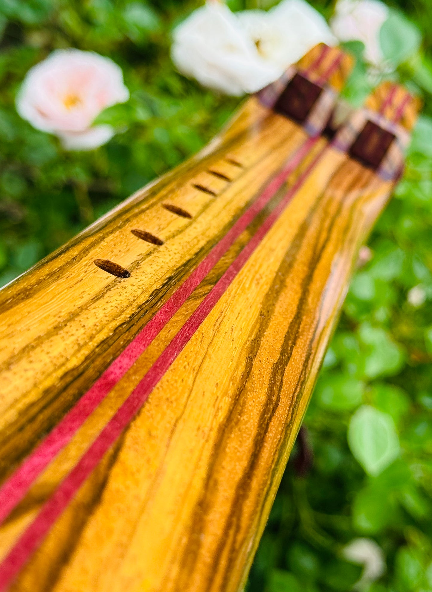 Native Americans double flute Zebra F# 440Hz