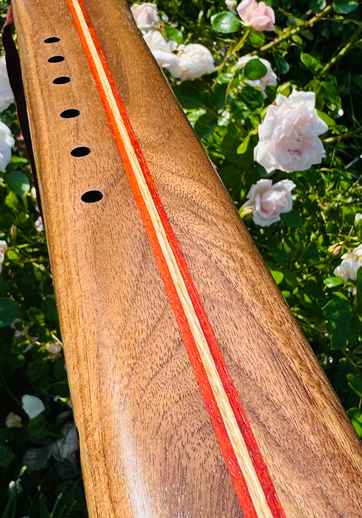 Native Americans double flute Walnut F# 440Hz