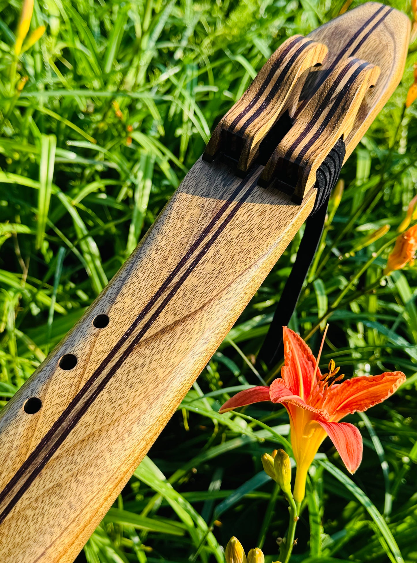 Native Americans double flute Amazakoue F# 440Hz