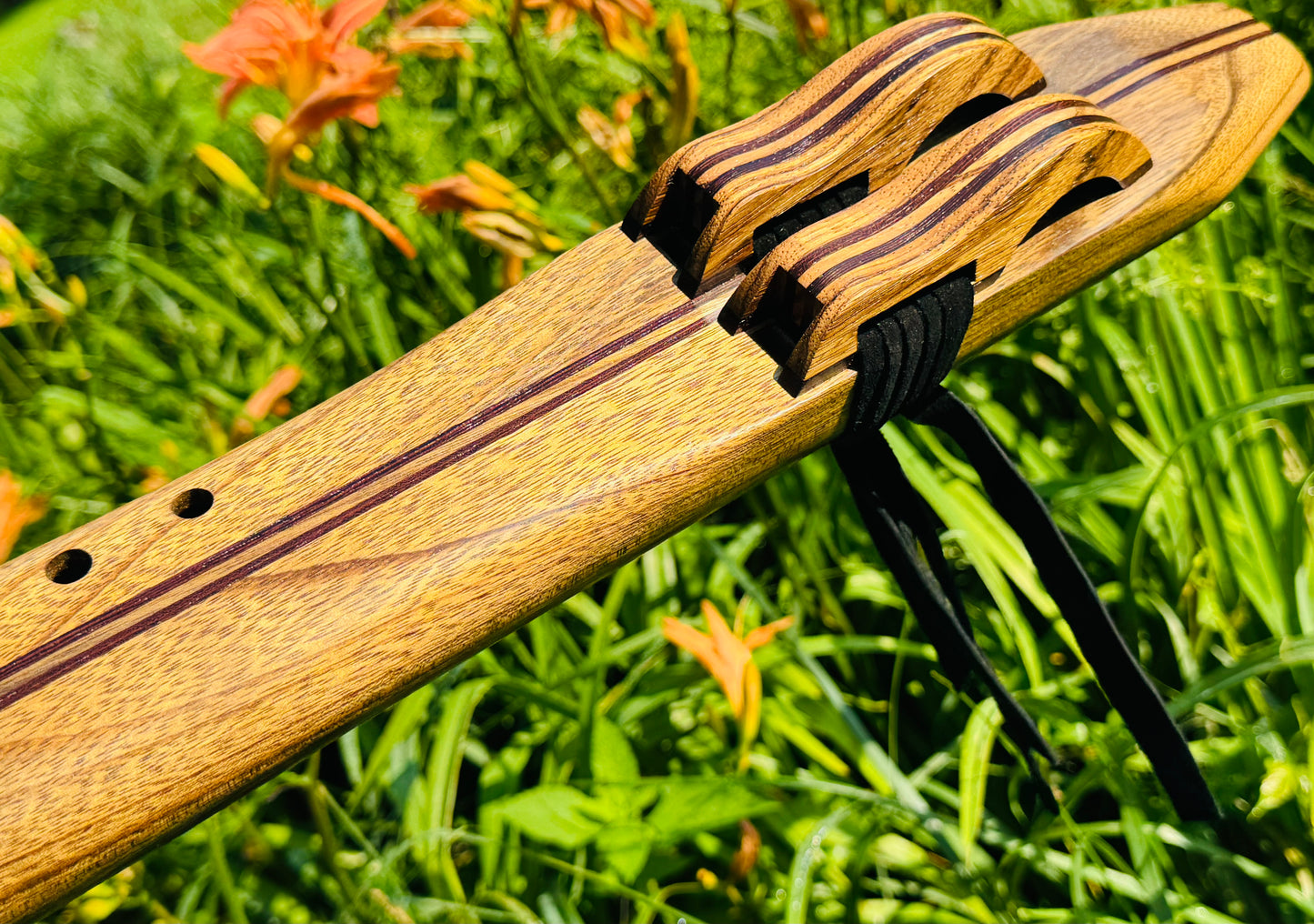 Native Americans double flute Amazakoue F# 440Hz