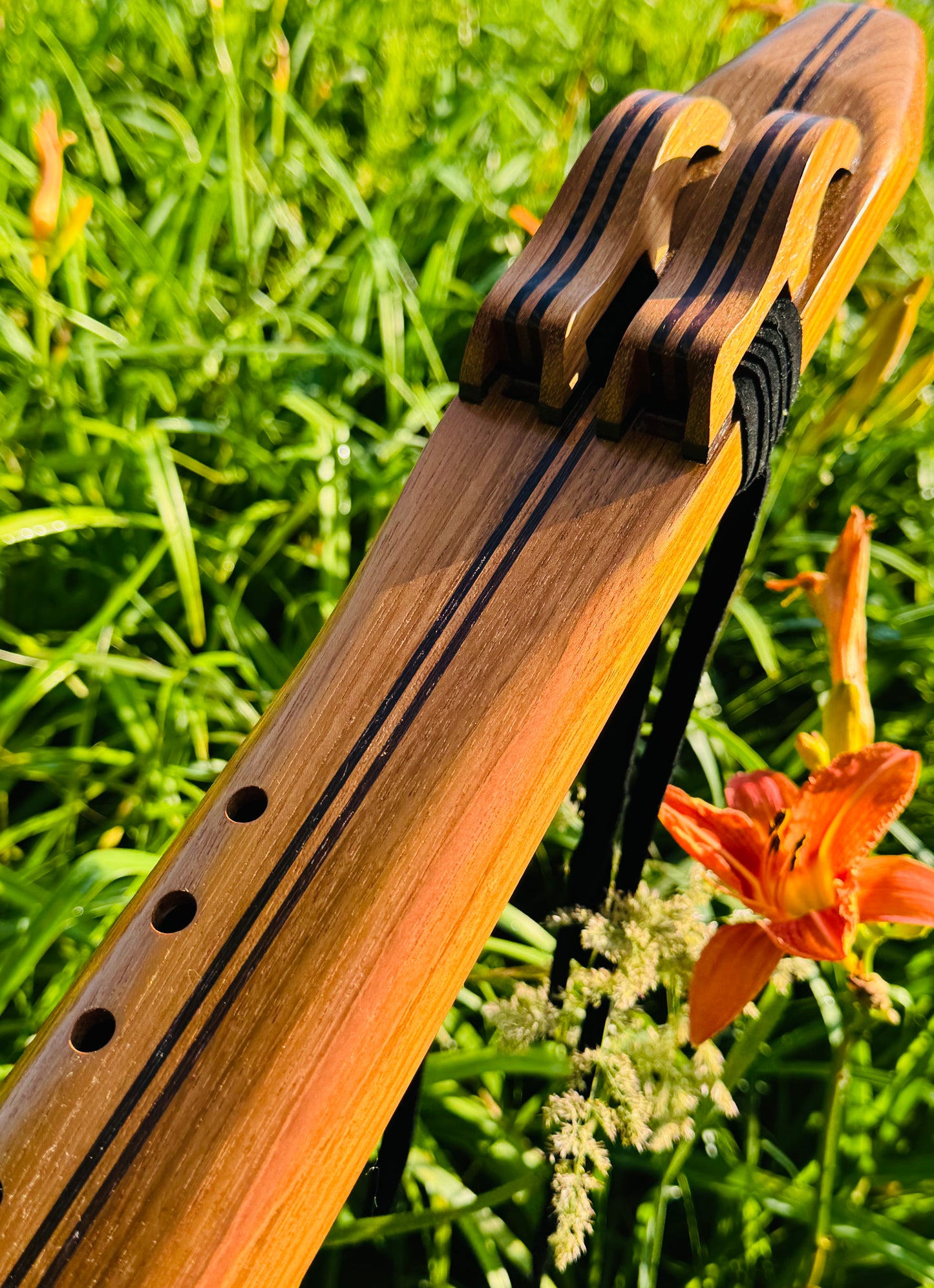 Native Americans double flute Jatoba F# 440Hz