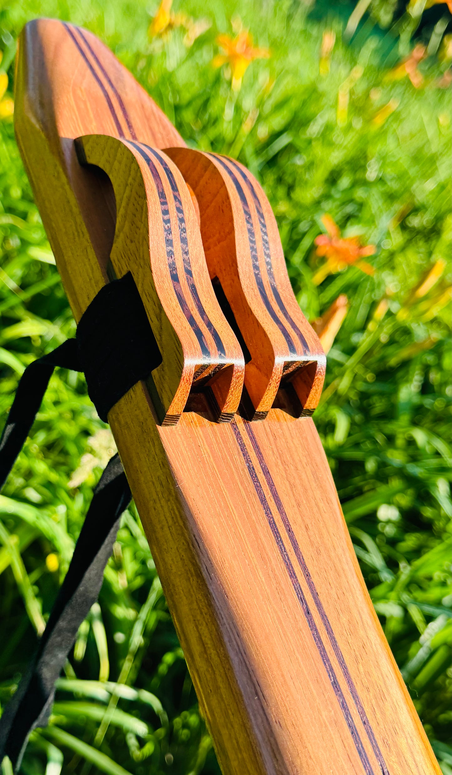 Native Americans double flute Jatoba F# 440Hz