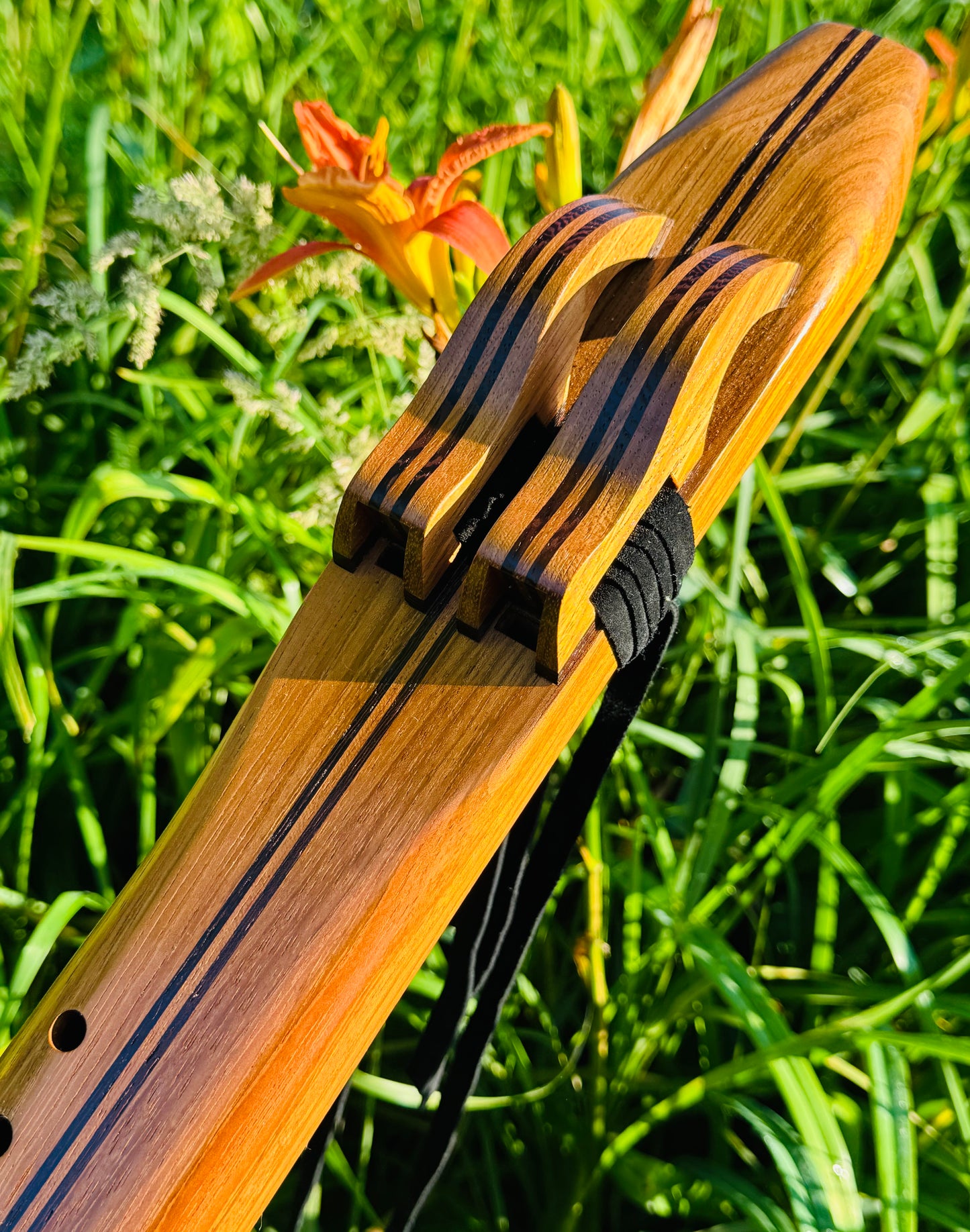 Native Americans double flute Jatoba F# 440Hz
