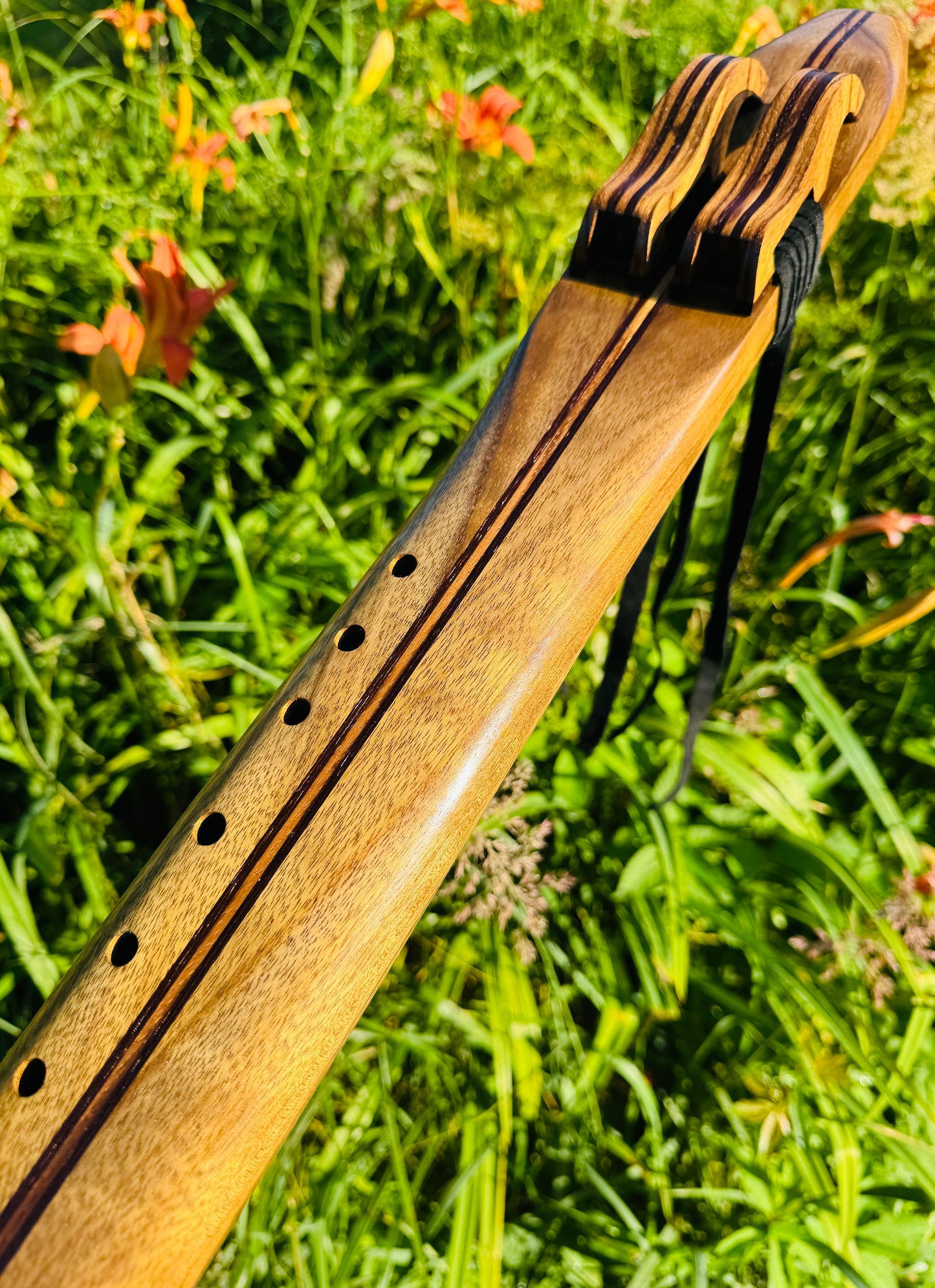Native Americans double flute Amazakoue F# 432Hz