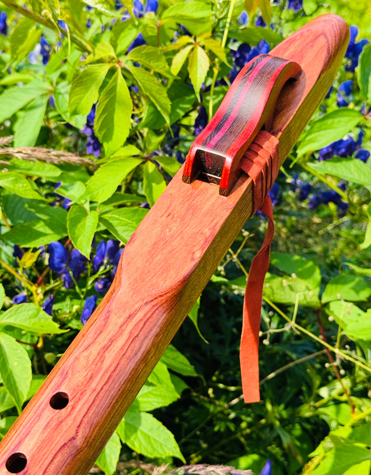 Native Americans bass flute Bubinga C 432Hz