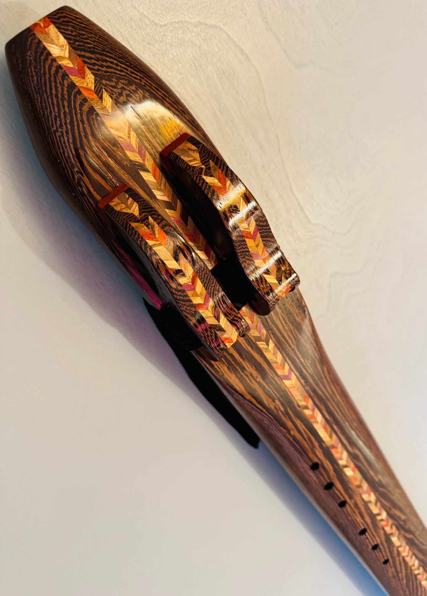 Native Americans double bass flute Wenge D 440Hz