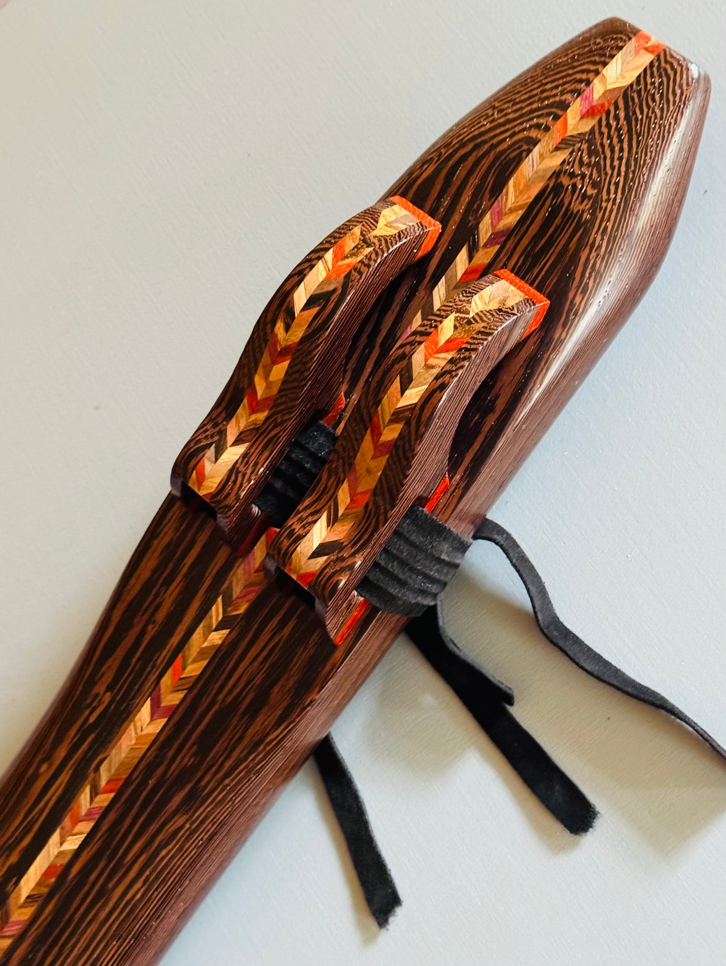 Native Americans double bass flute Wenge D 440Hz