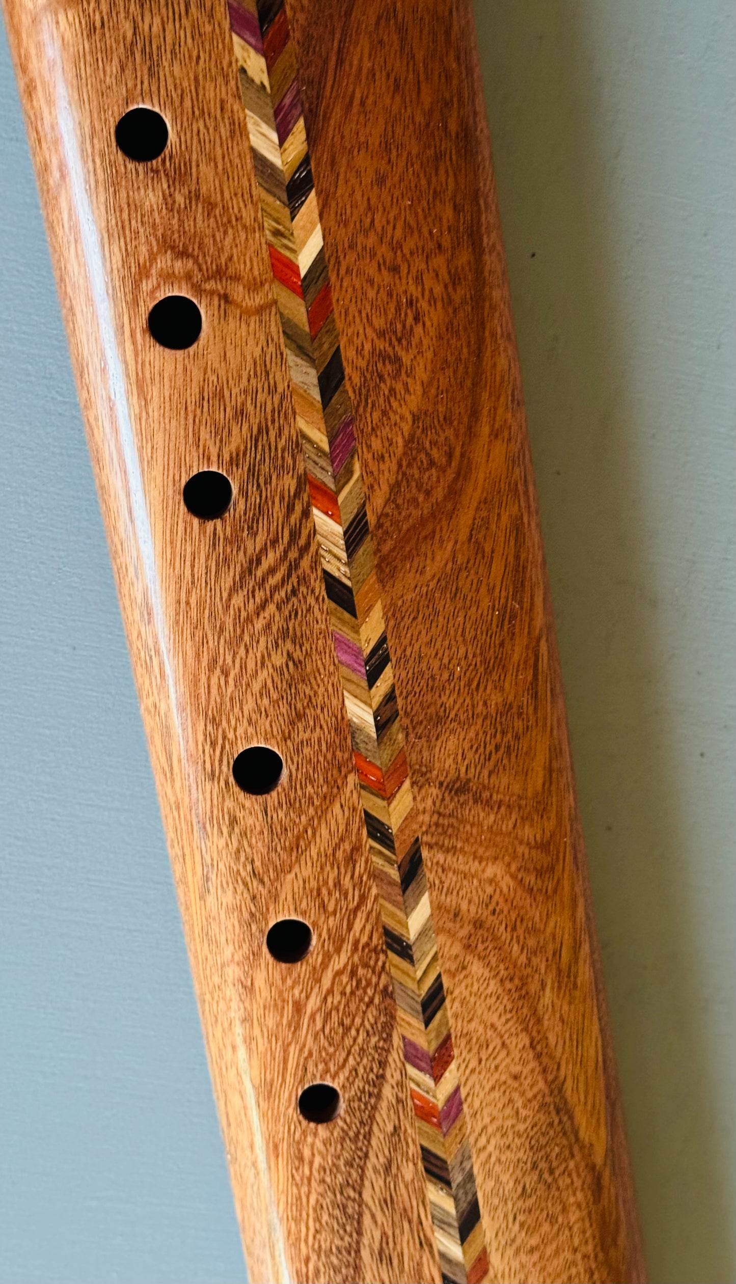 Native Americans Double bass flute Sapelli D 432Hz