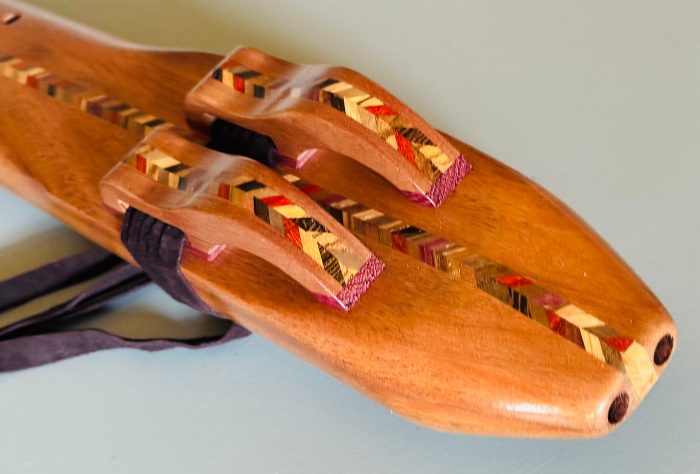 Native Americans Double bass flute Sapelli D 432Hz
