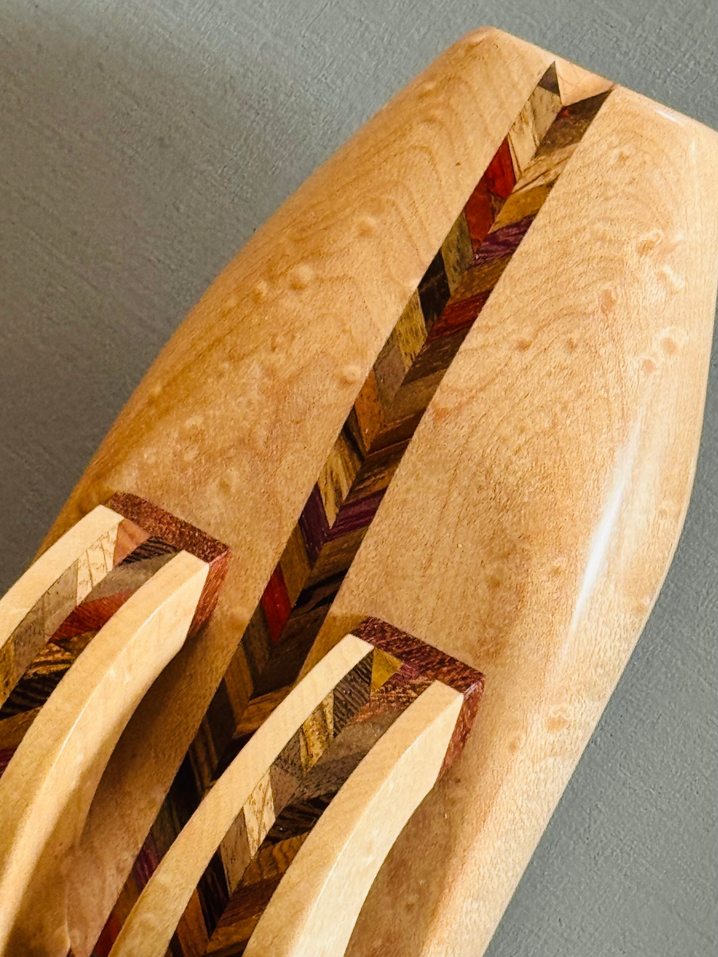 Native Americans double bass flute Birdeyes maple E 440Hz