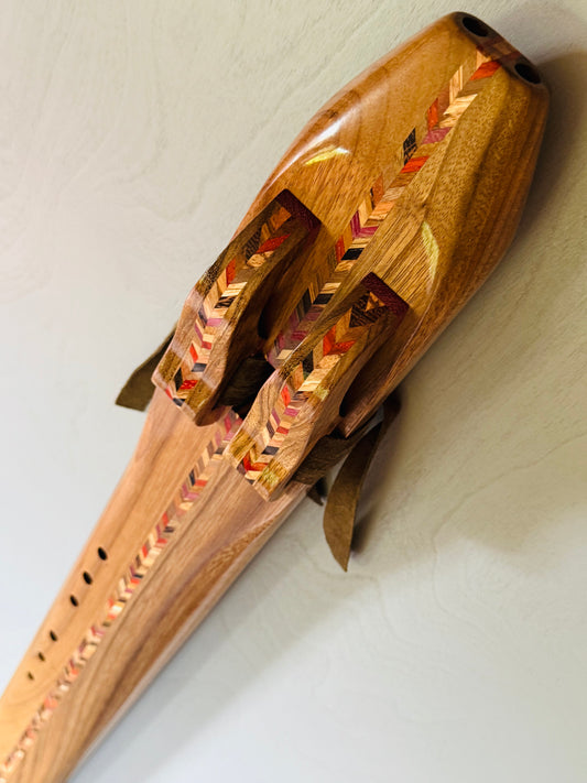 Native American double bass flute Amazakoue D 432Hz