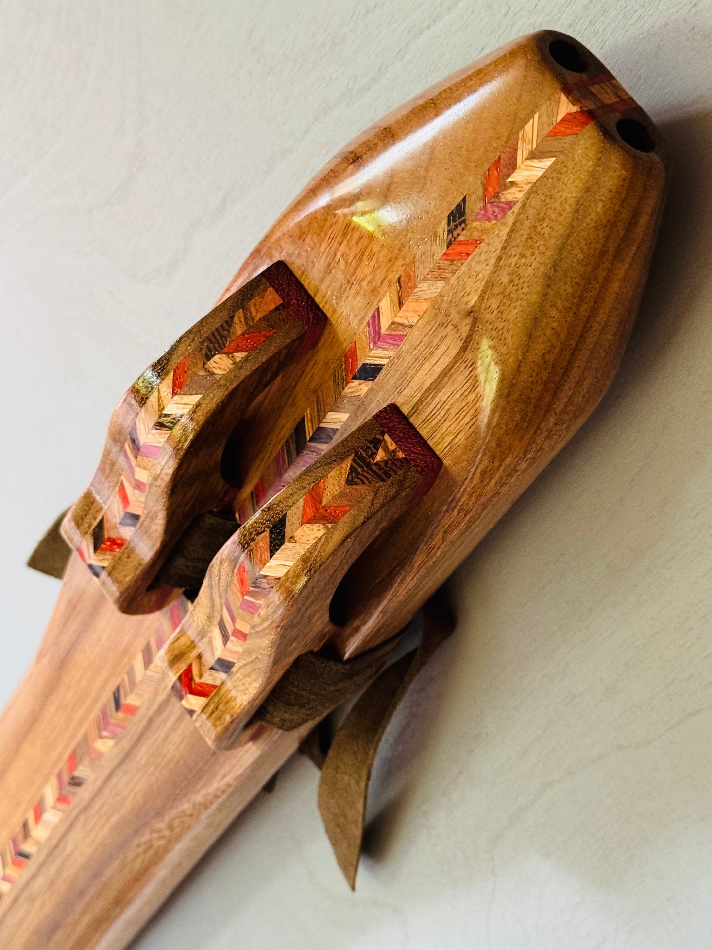 Native Americans double bass flute Amazakoue D 432Hz
