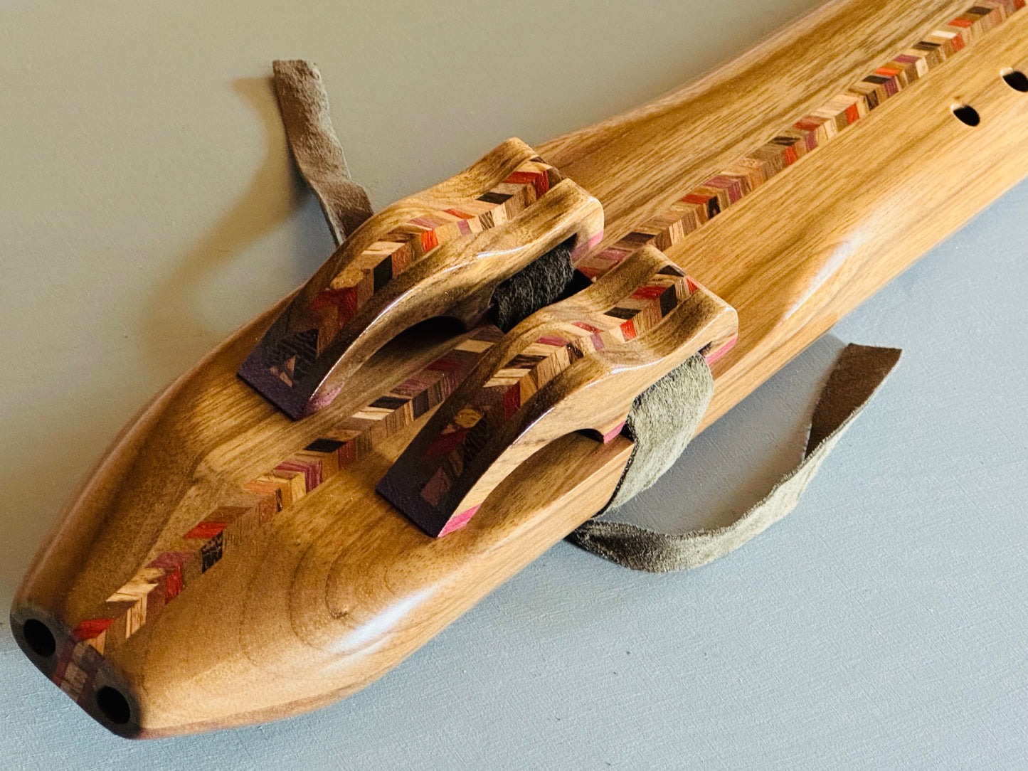 Native Americans double bass flute Amazakoue D 432Hz