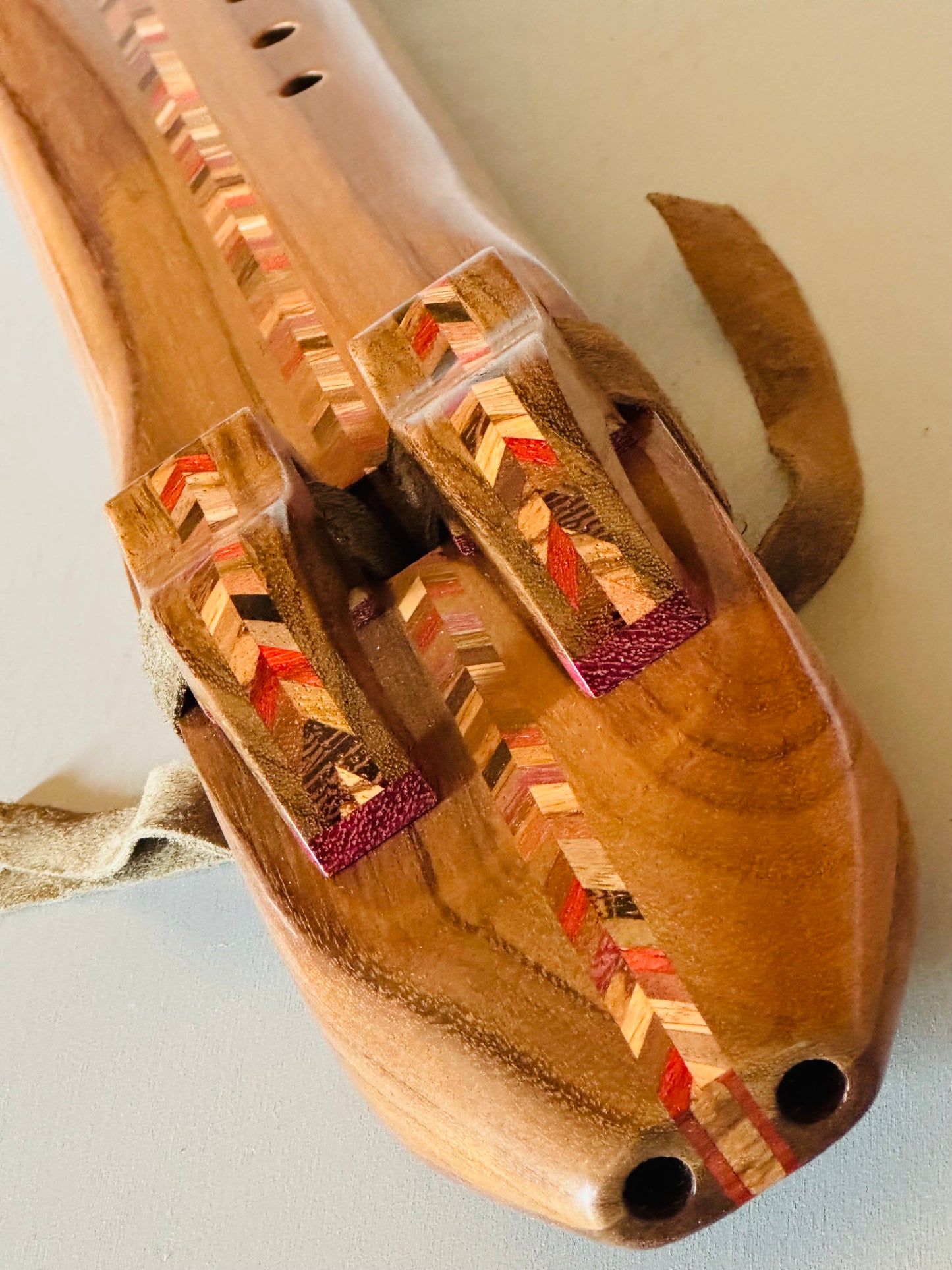 Native Americans double bass flute Amazakoue D 432Hz