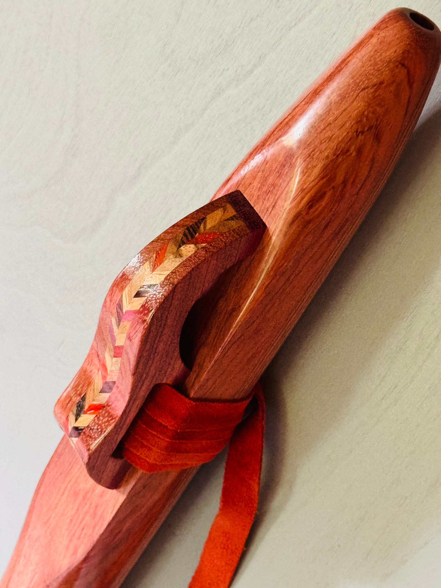 Native Americans bass flute Bubinga D 440Hz
