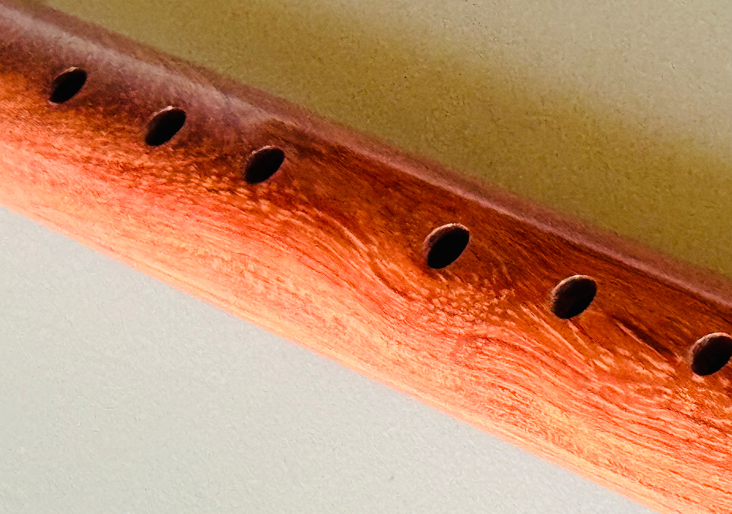 Native Americans bass flute Bubinga D 440Hz