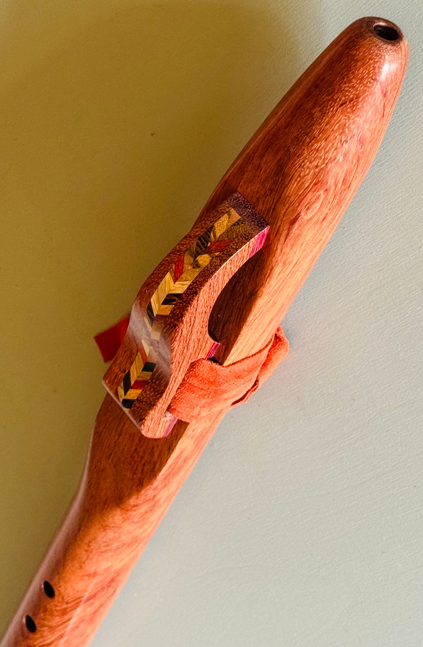 Native Americans bass flute Bubinga D 440Hz