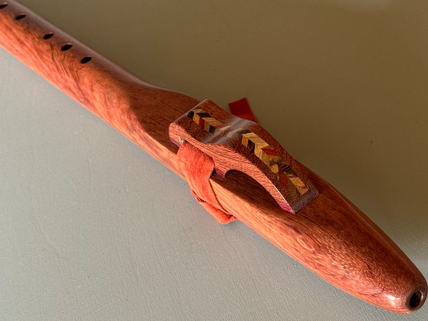 Native Americans bass flute Bubinga D 440Hz