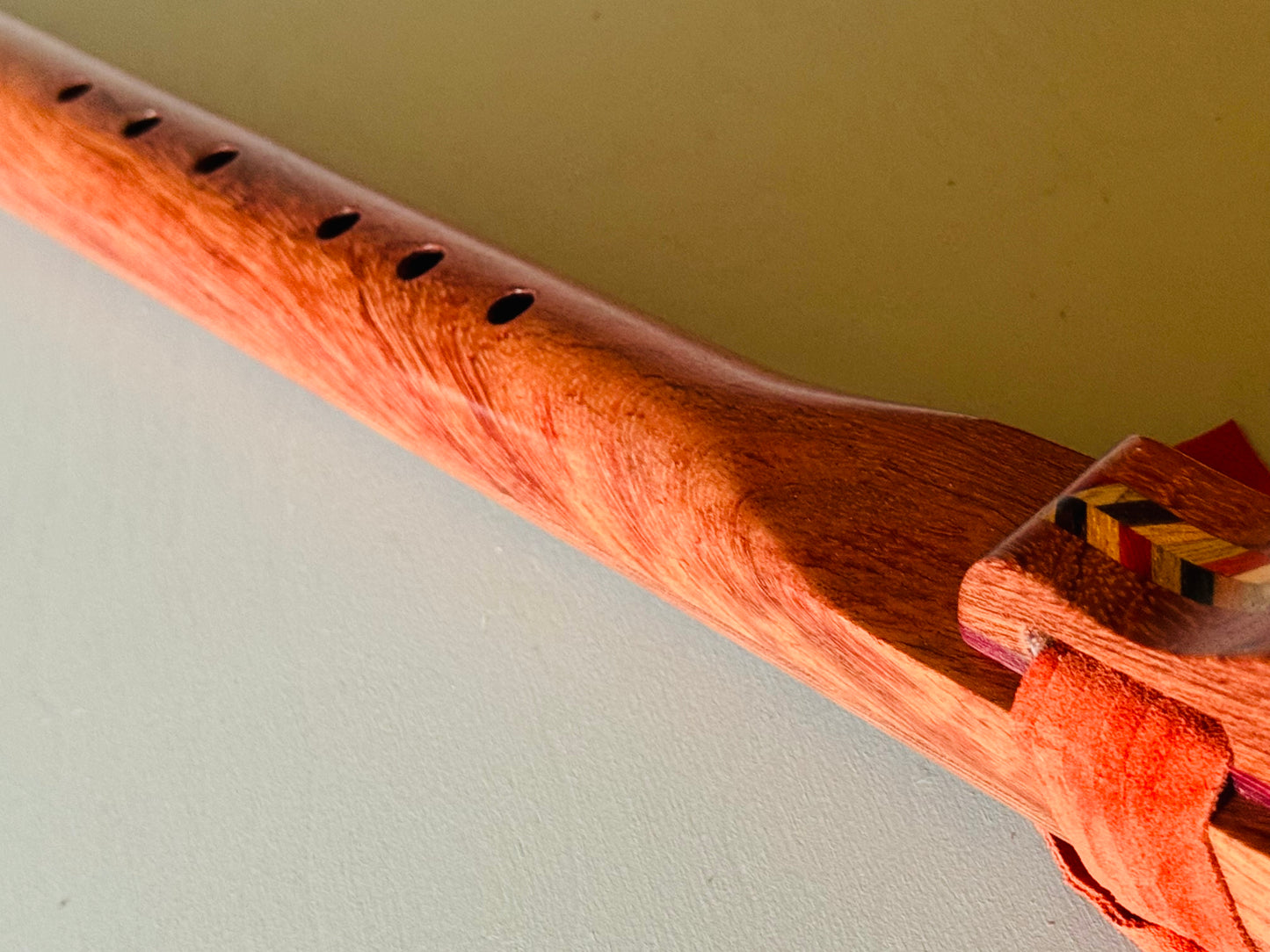 Native Americans bass flute Bubinga D 440Hz