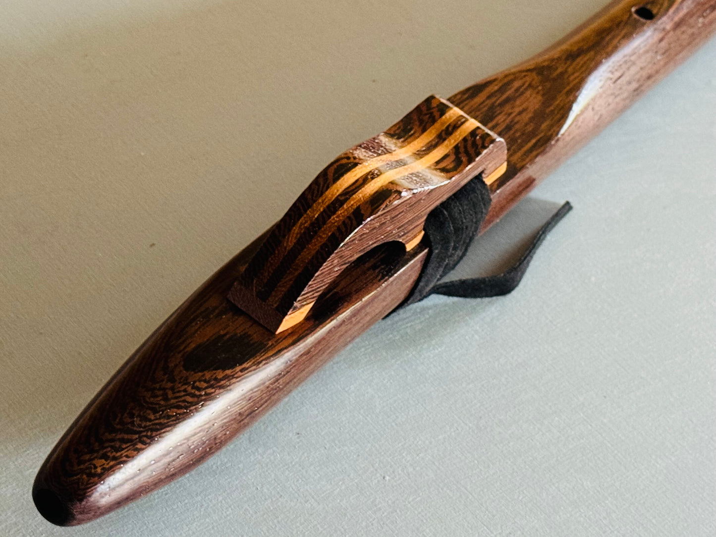 Native Americans bass flute Wenge E 440Hz