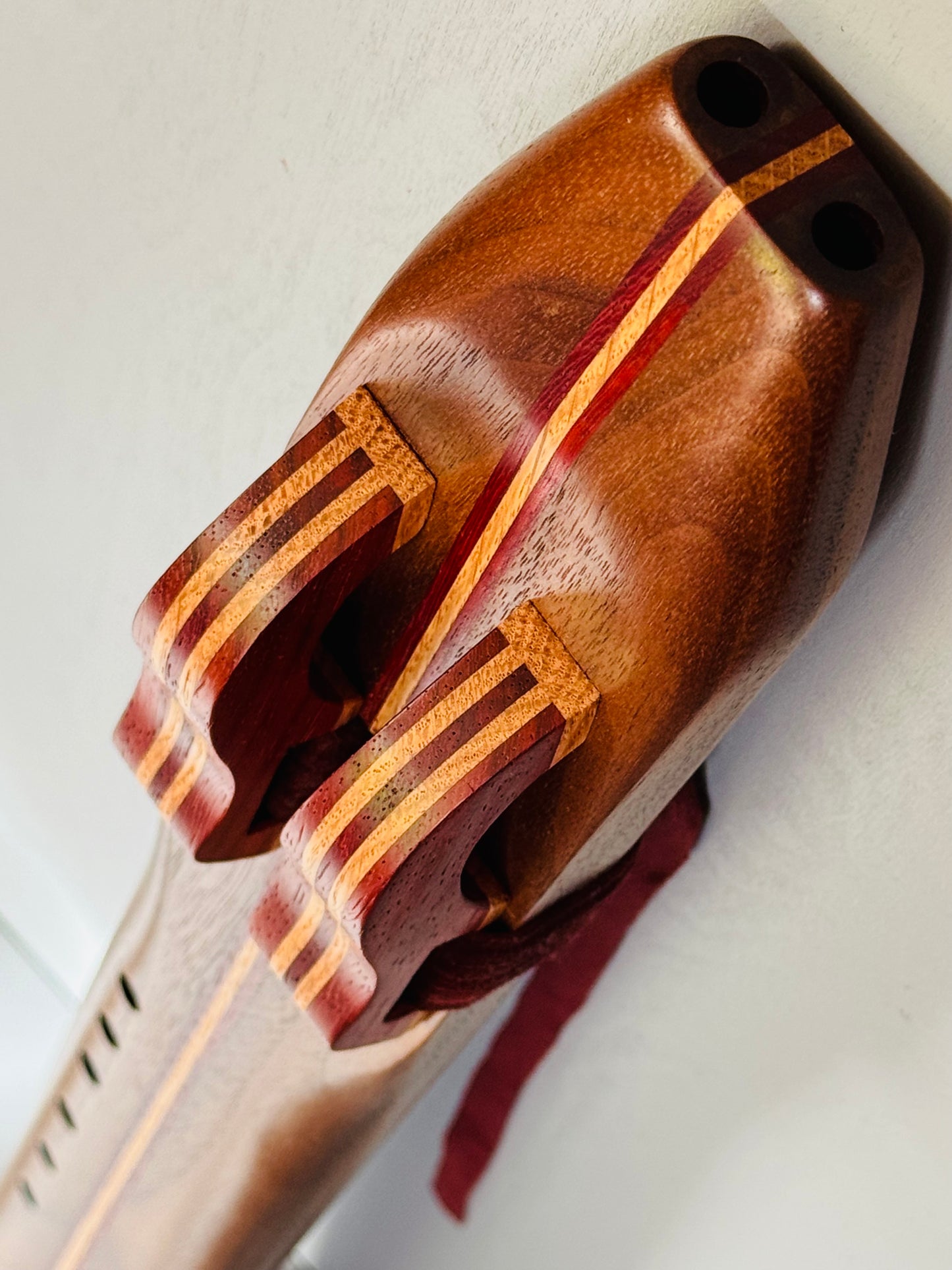 Native Americans double flute Walnut F# 440Hz