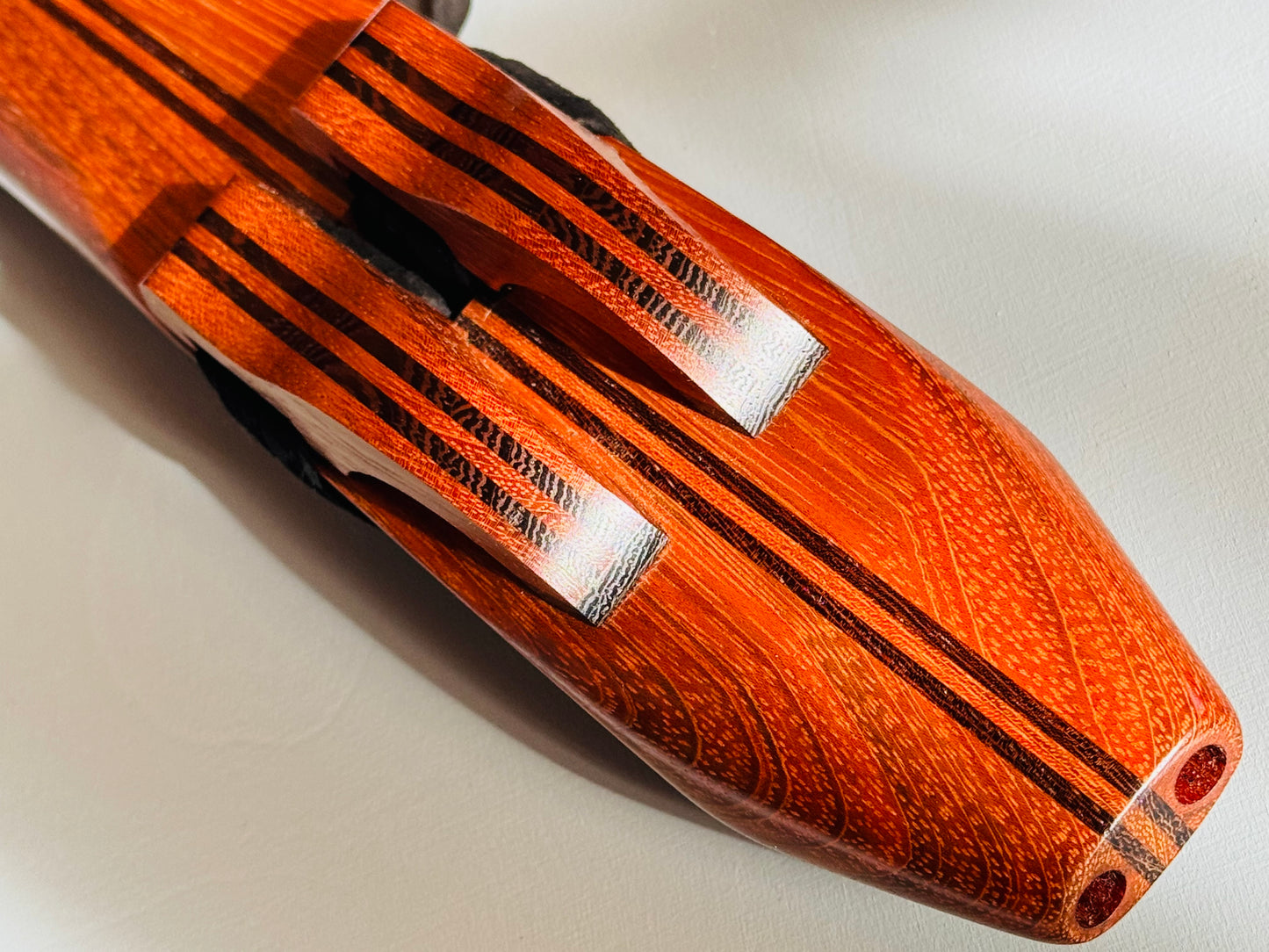 Native Americans double flute Jatoba F# 440Hz
