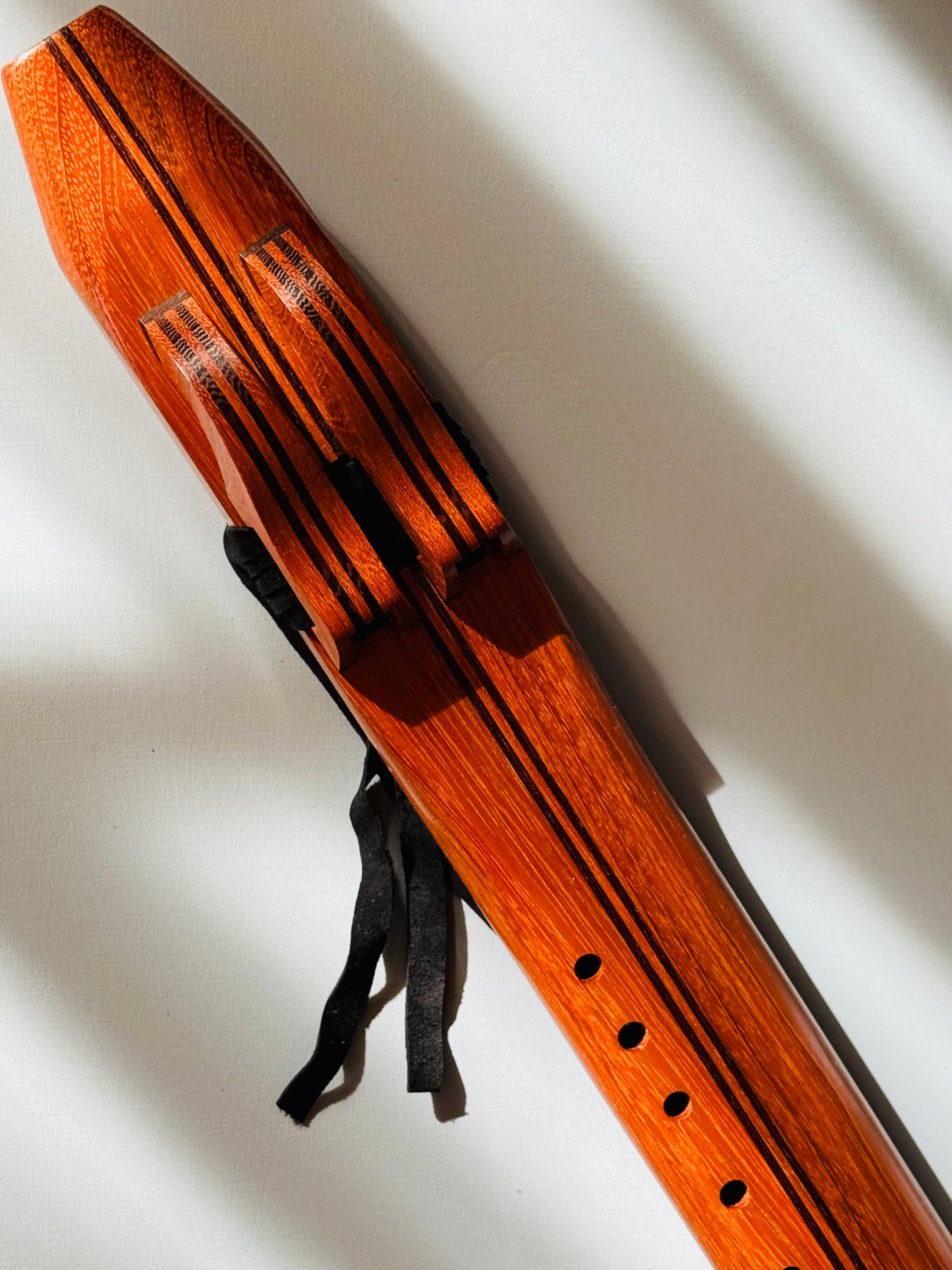 Native Americans double flute Jatoba F# 440Hz