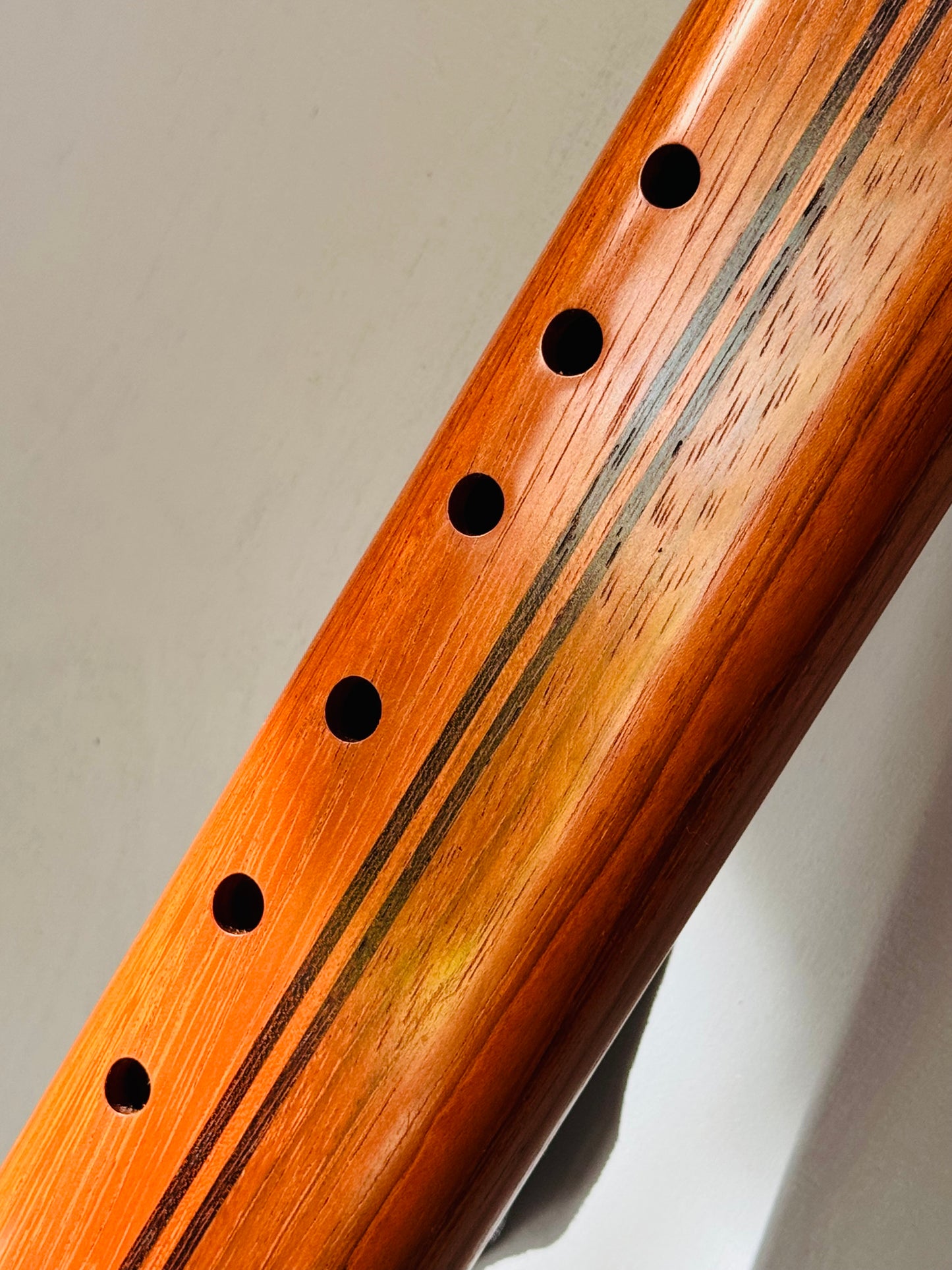 Native Americans double flute Jatoba F# 440Hz