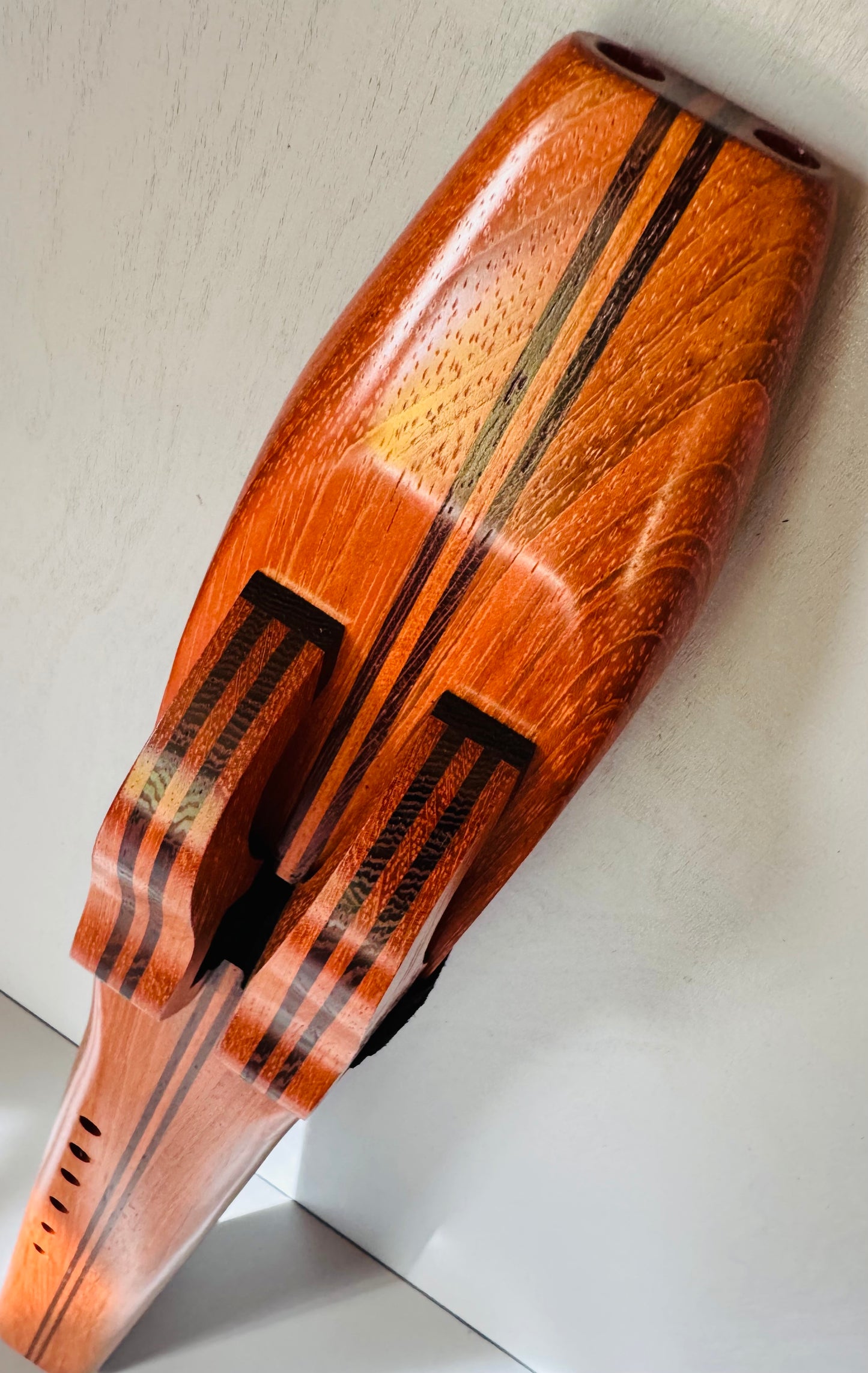 Native Americans double flute Jatoba F# 440Hz