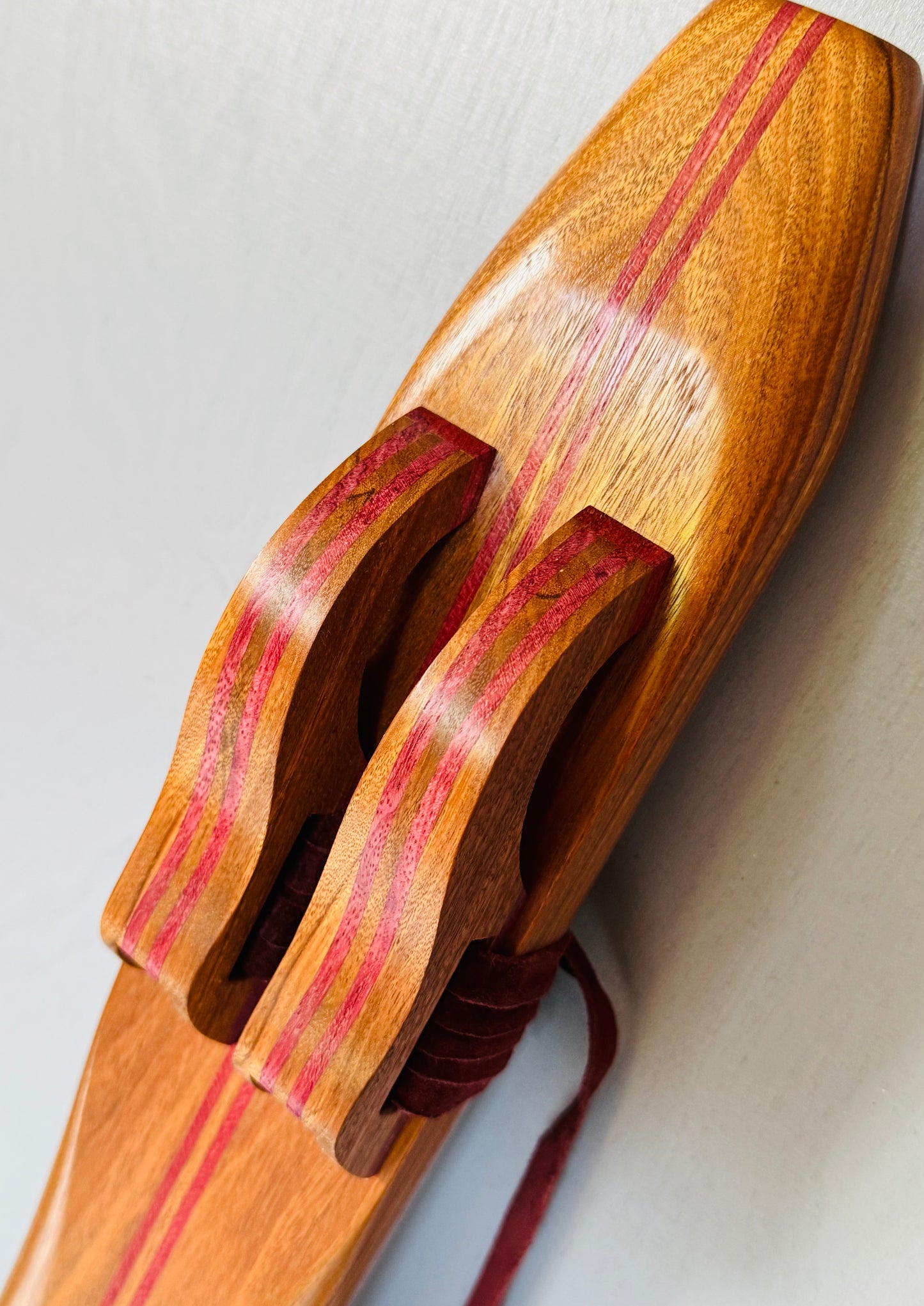 Native Americans double flute Ironwood F# 440Hz