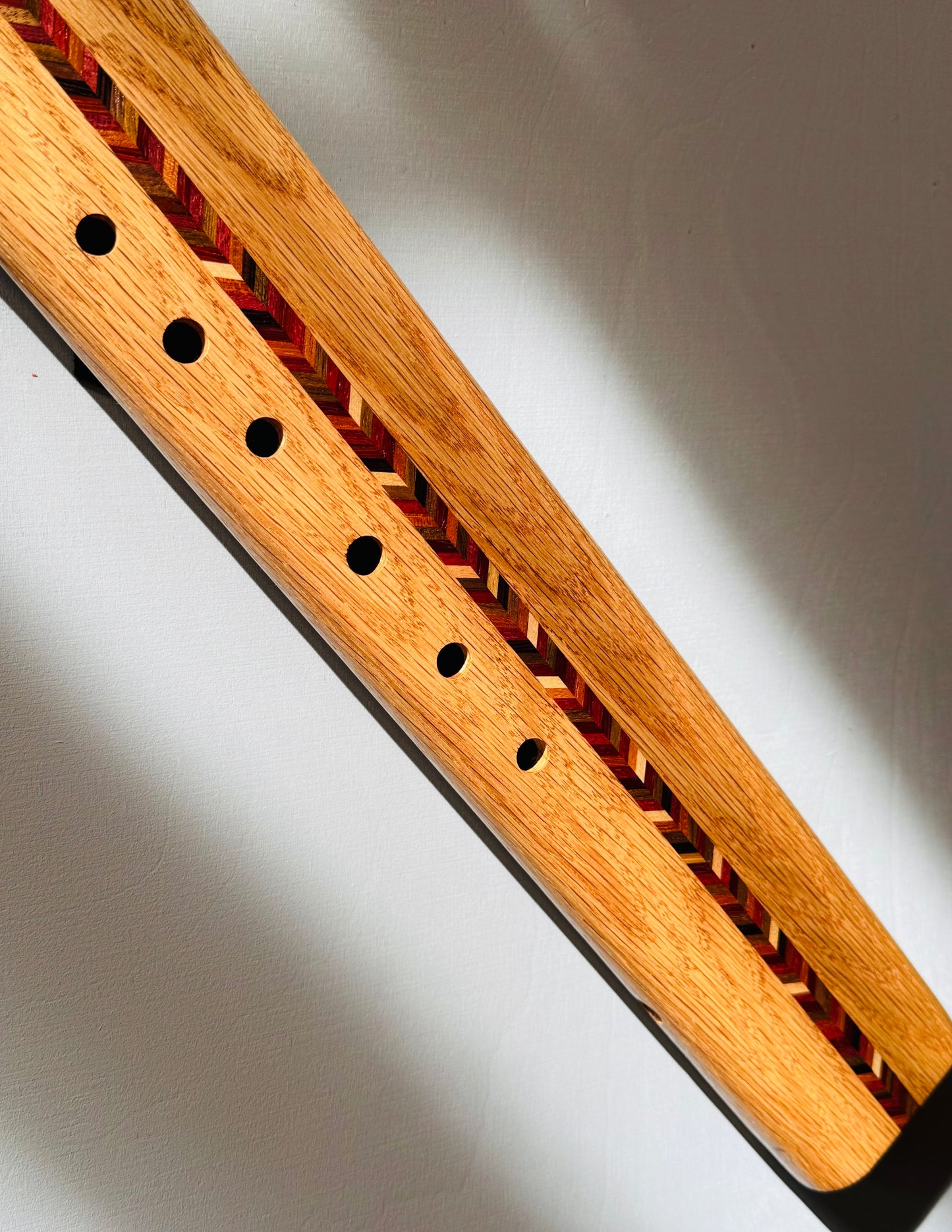 Native Americans double flute oak F# 440Hz