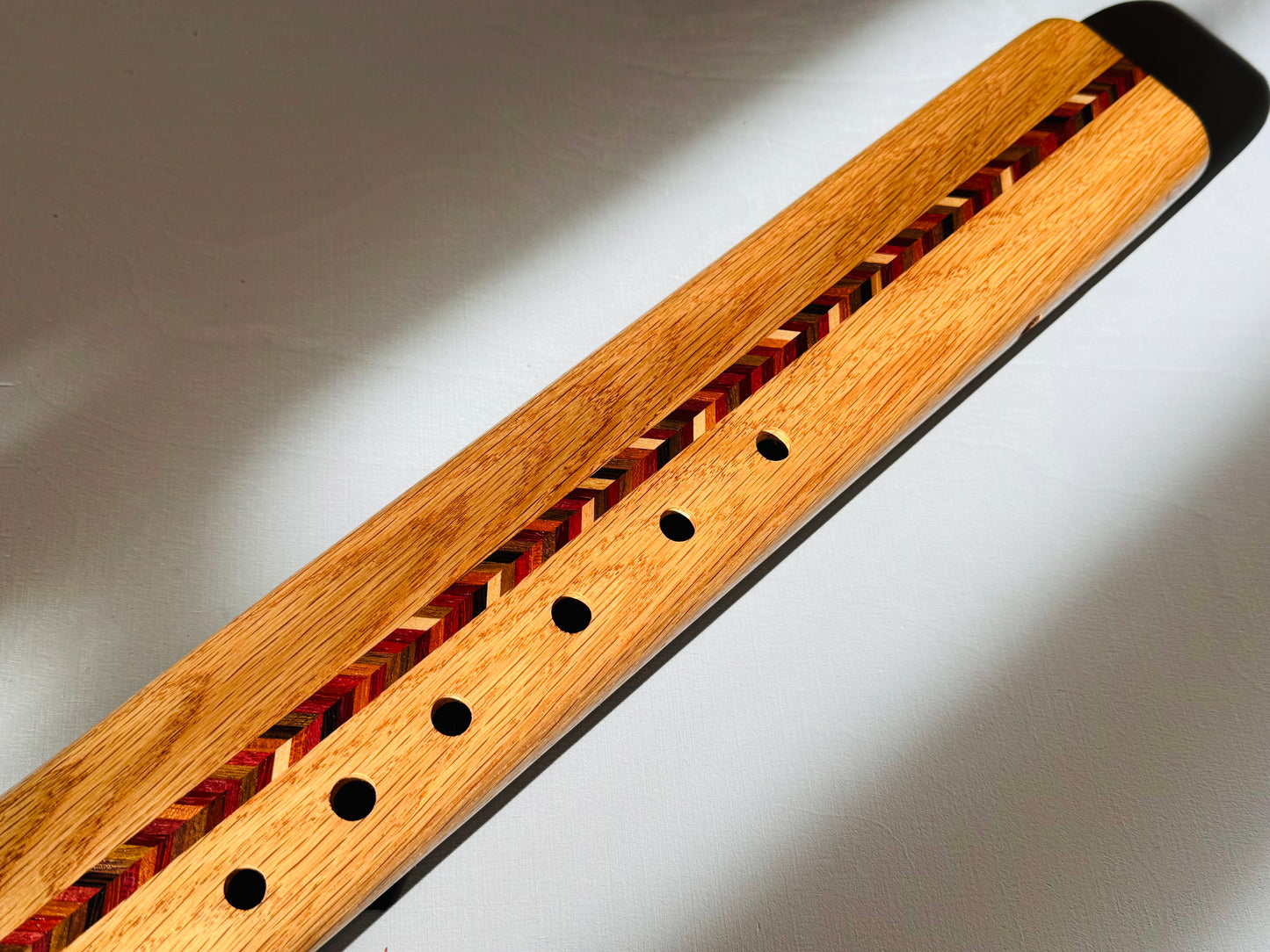 Native Americans double flute oak F# 440Hz
