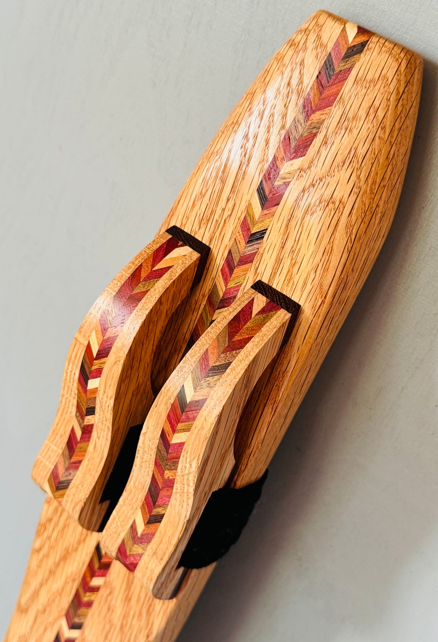 Native Americans double flute oak F# 440Hz