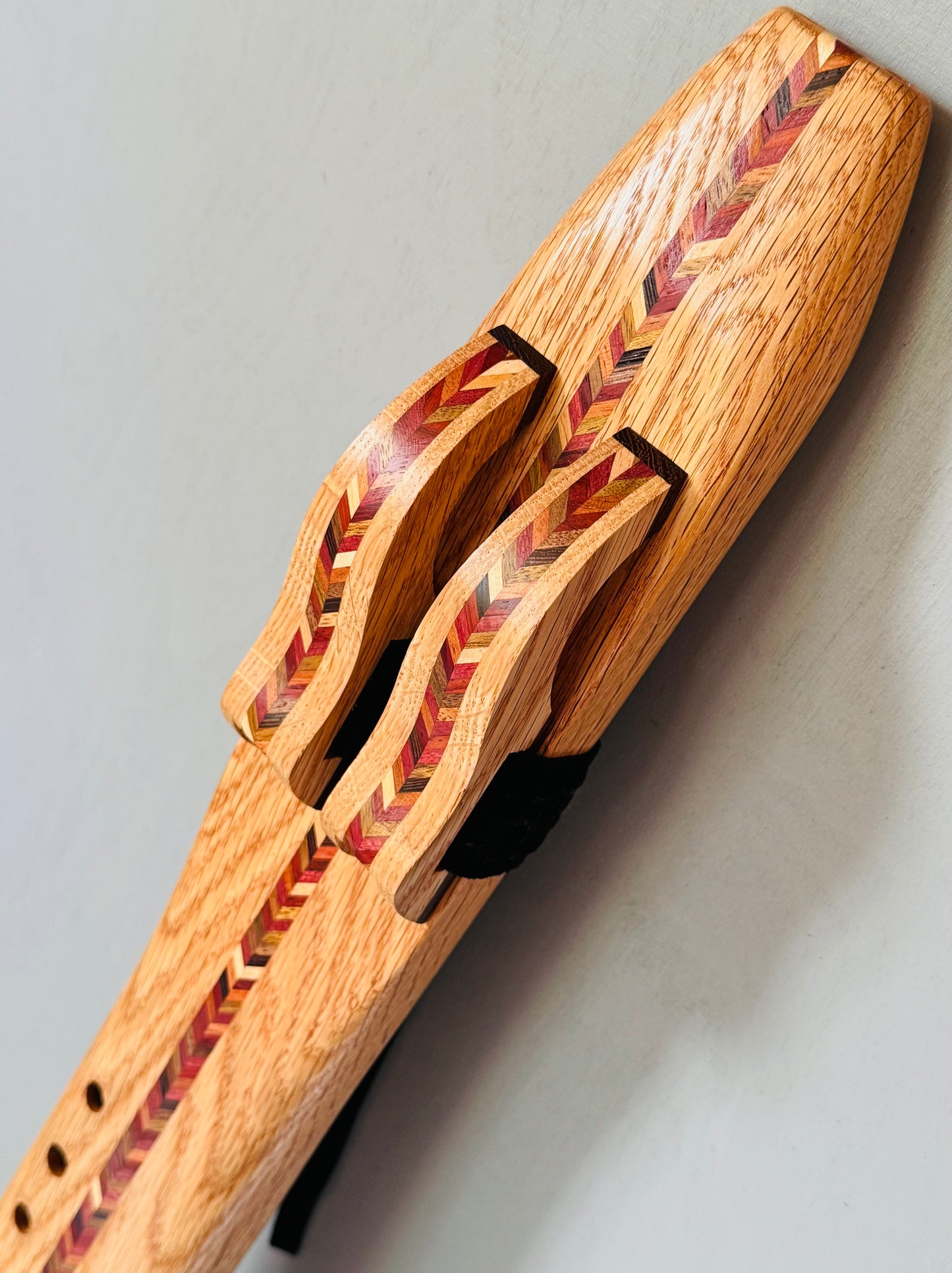 Native Americans double flute oak F# 440Hz