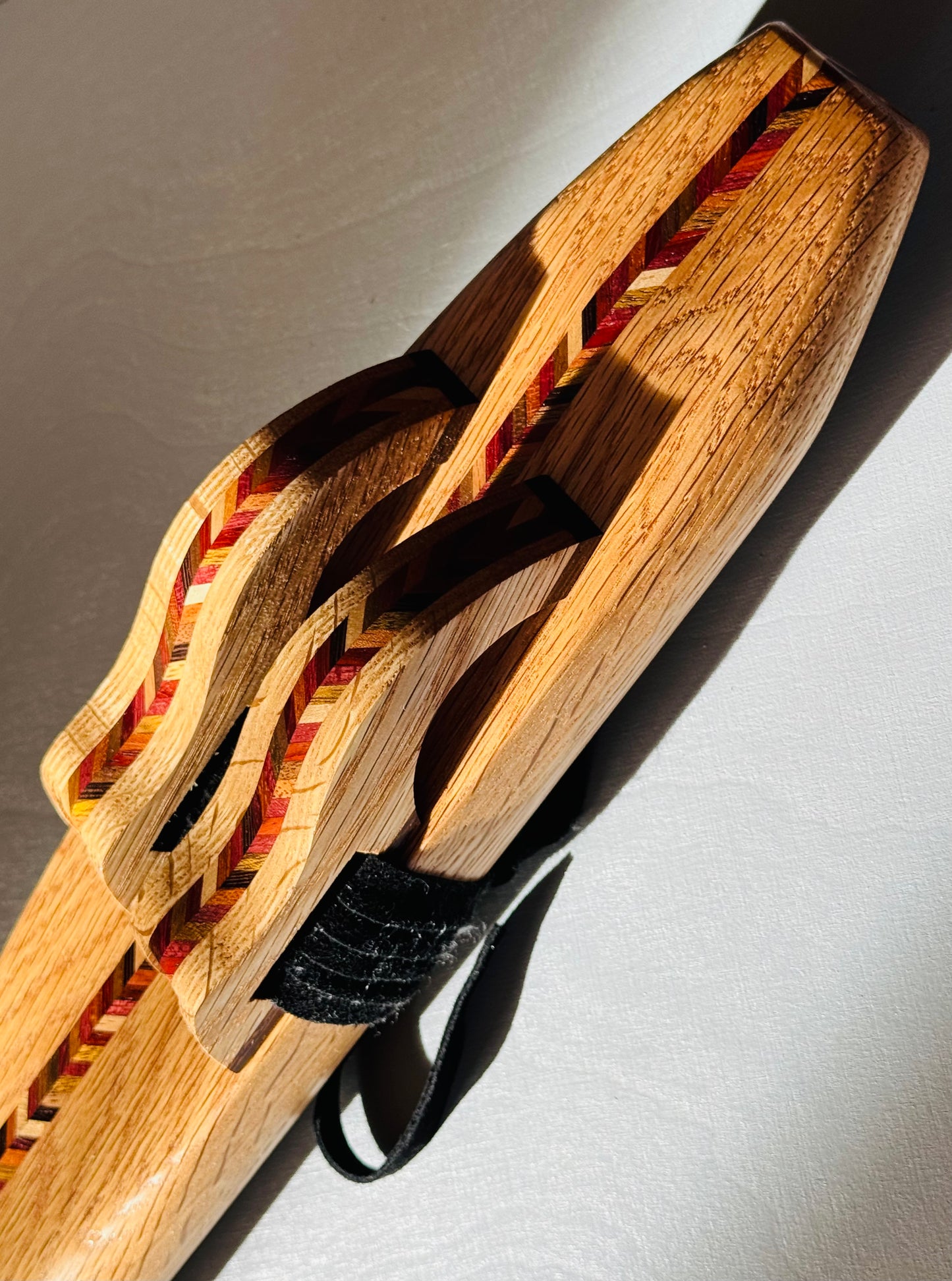 Native Americans double flute oak F# 440Hz