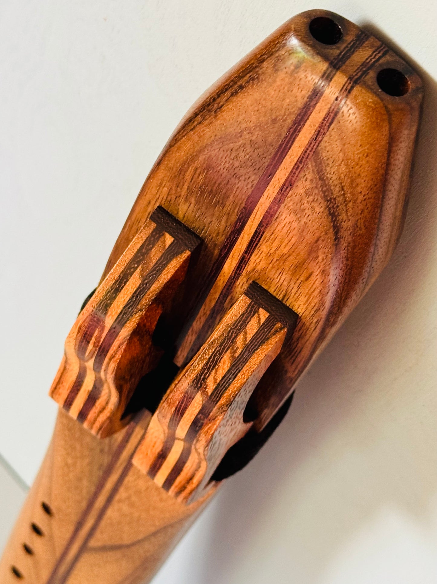 Native Americans double flute Amazakoue F# 440Hz