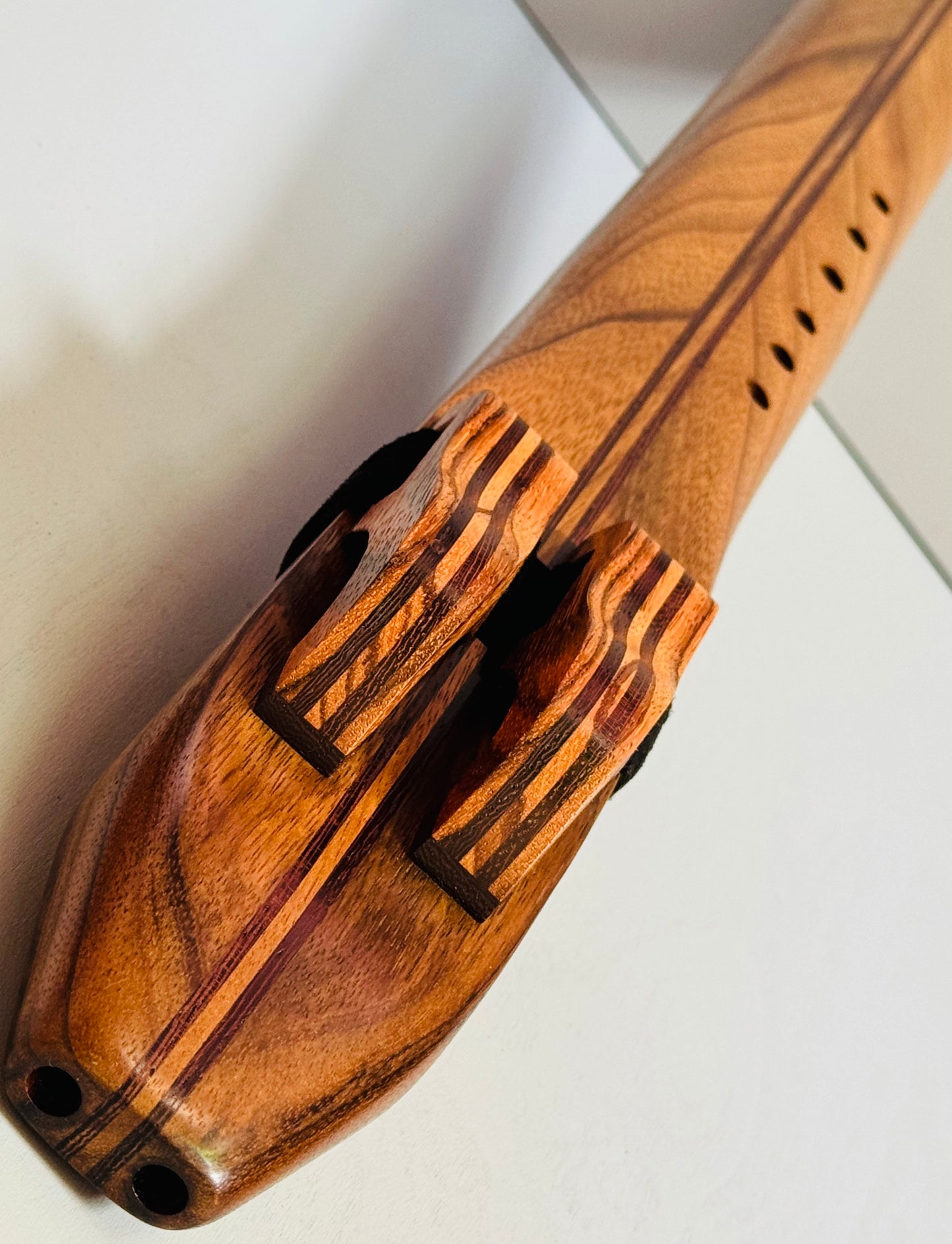 Native Americans double flute Amazakoue F# 440Hz