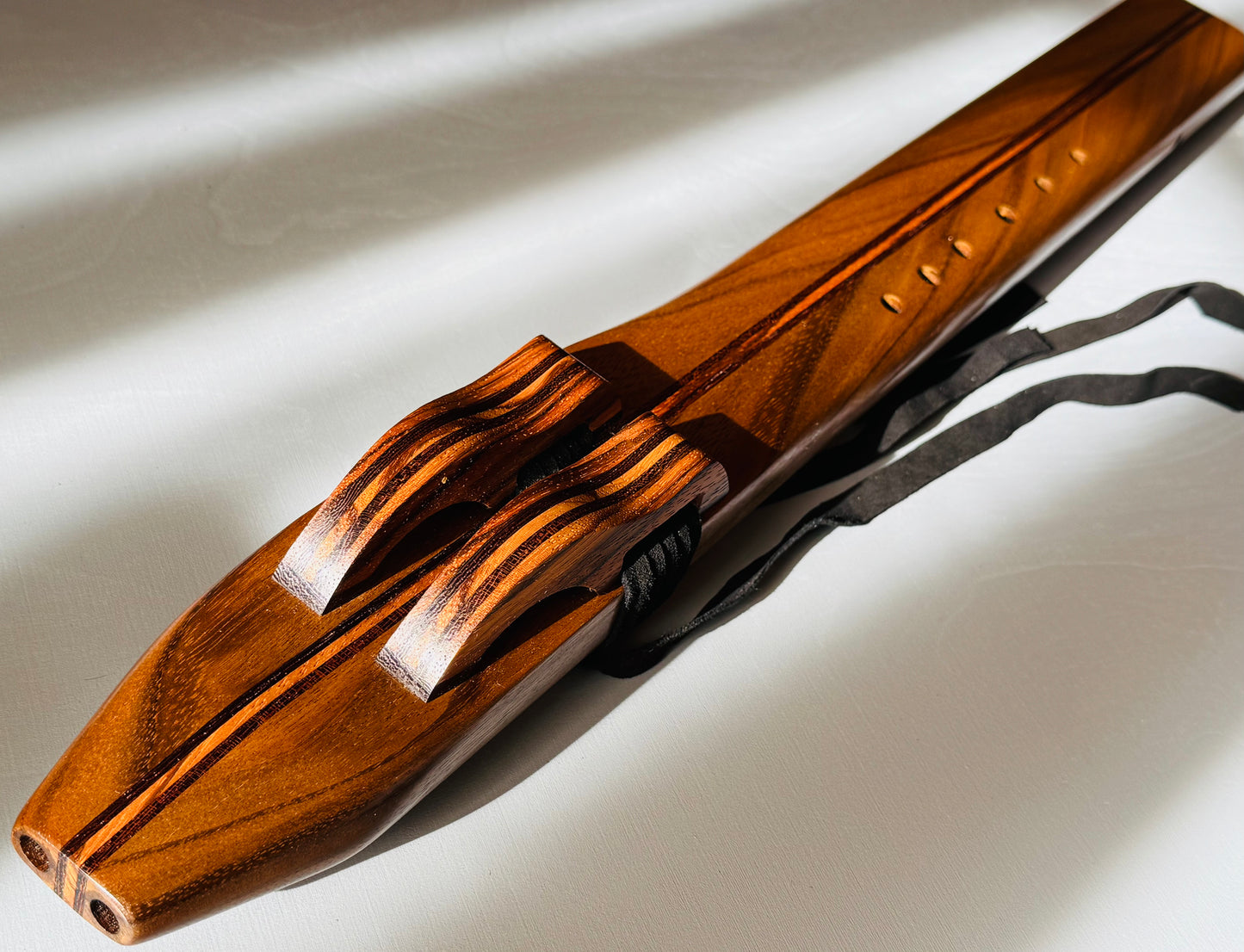 Native Americans double flute Amazakoue F# 432Hz