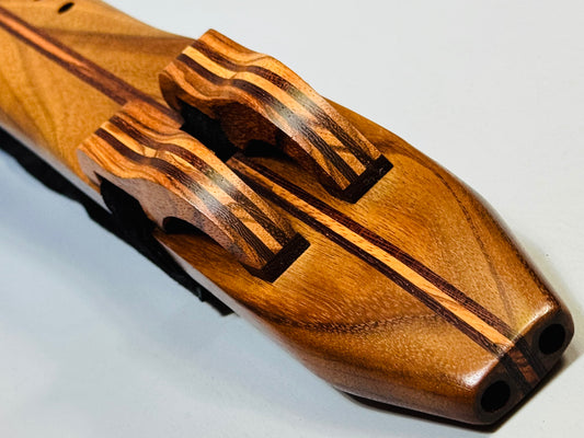 Native American double flute Amazakoue F# 432Hz