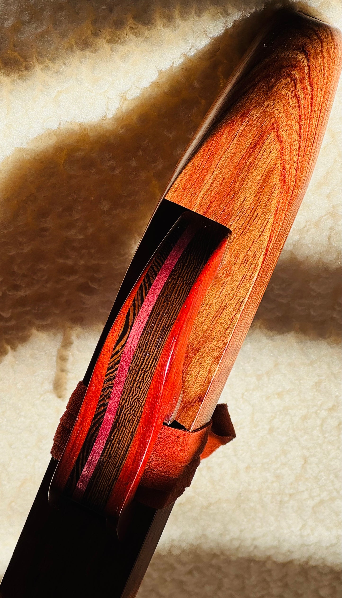 Native Americans bass flute Bubinga C 432Hz