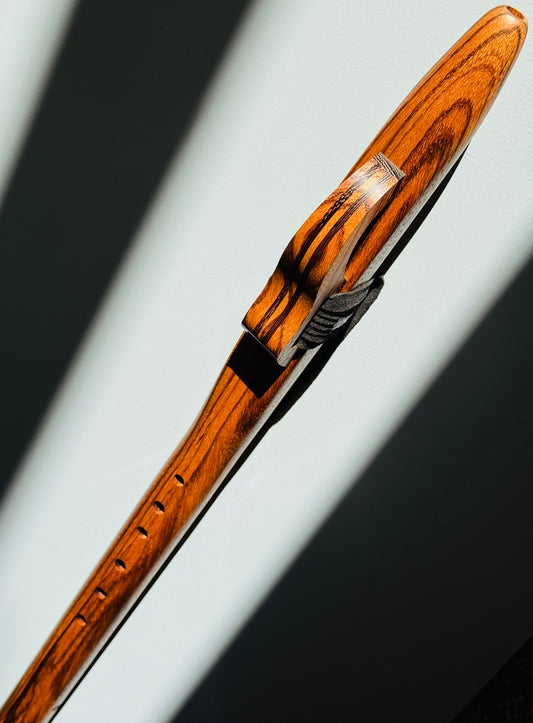 Native American flute Zebra wood G 432Hz