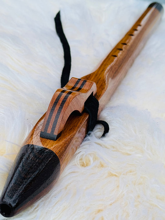 Native American Style bass flute Jatoba&Wenge D 432Hz