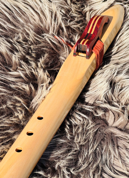 Native American style bass flute Chestnut C 440Hz
