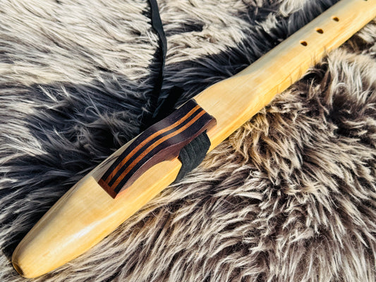 Native American style bass flute Aspen B 432Hz