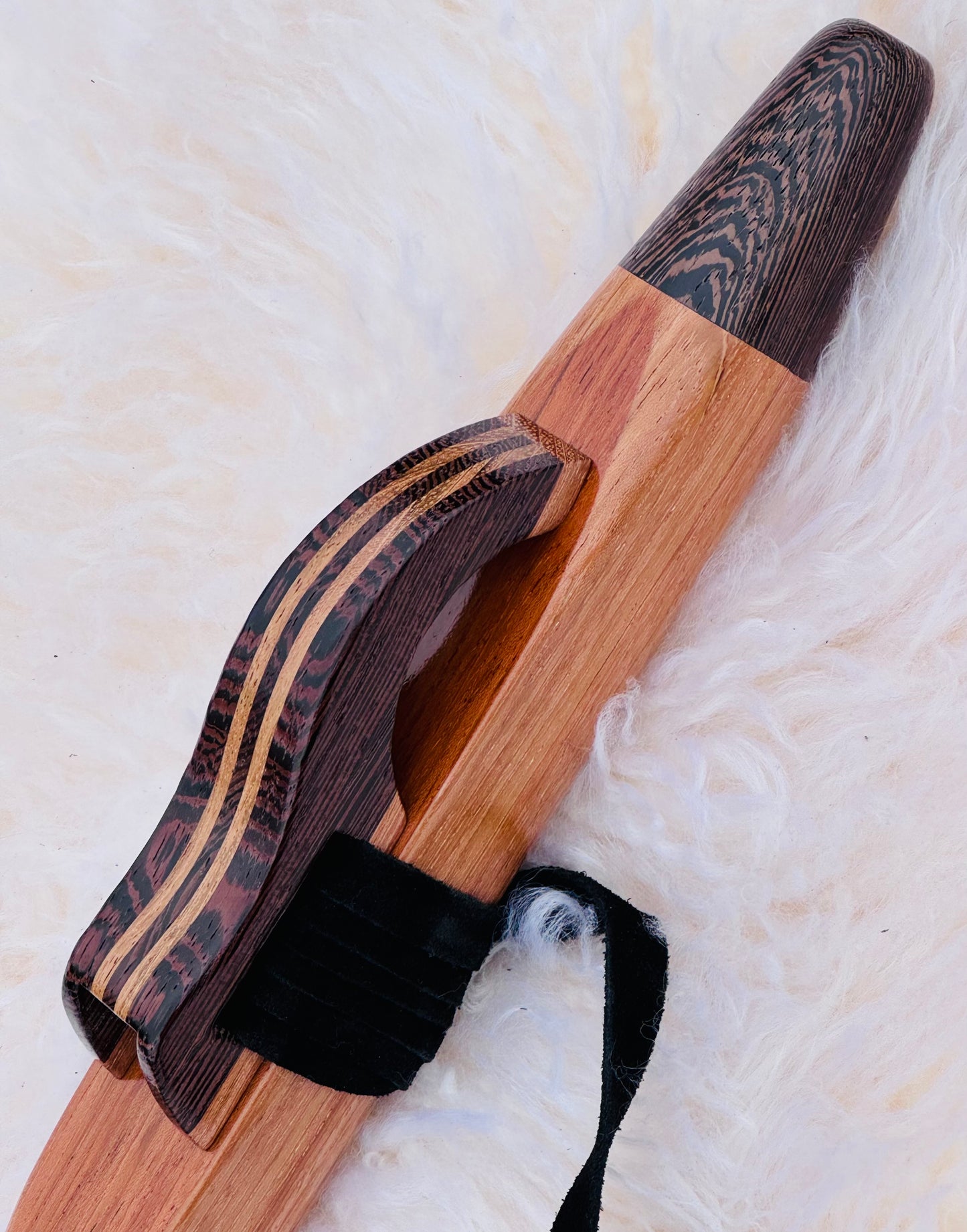 Native American style flute Jatoba&Wenge F#432Hz