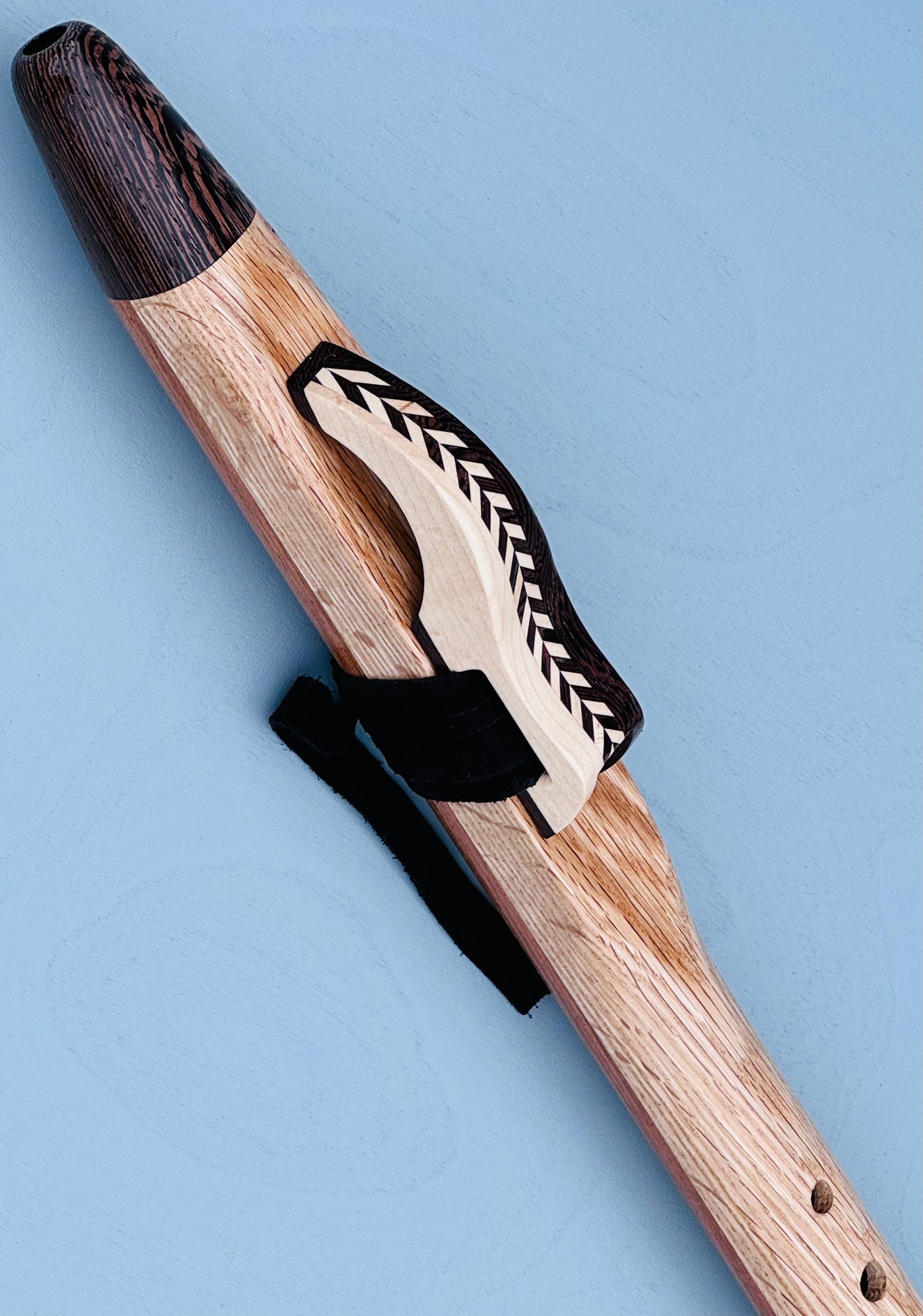 Native American style flute Oak&Wenge F# 440Hz
