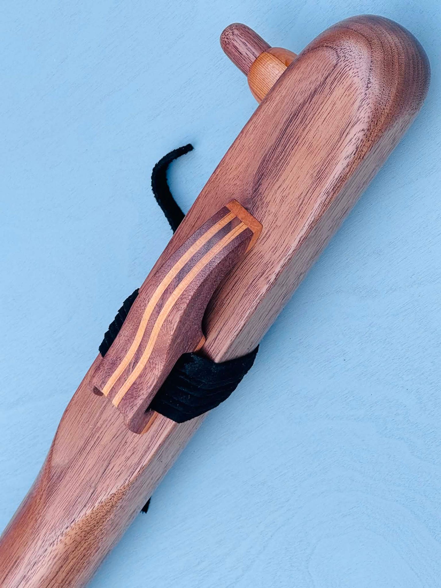 Native American style bass flute Walnut LOW G 432Hz