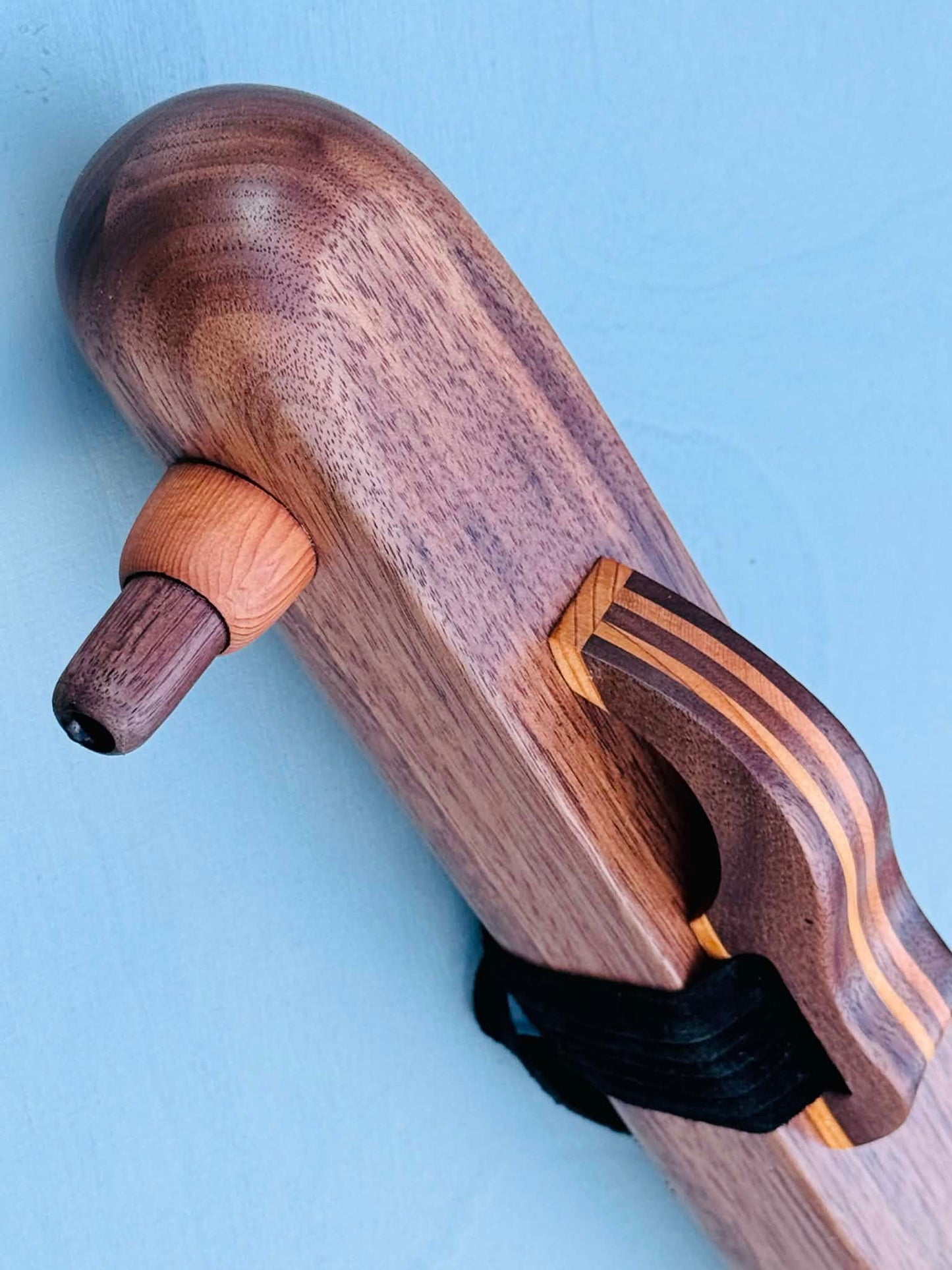 Native American style bass flute Walnut LOW G 432Hz