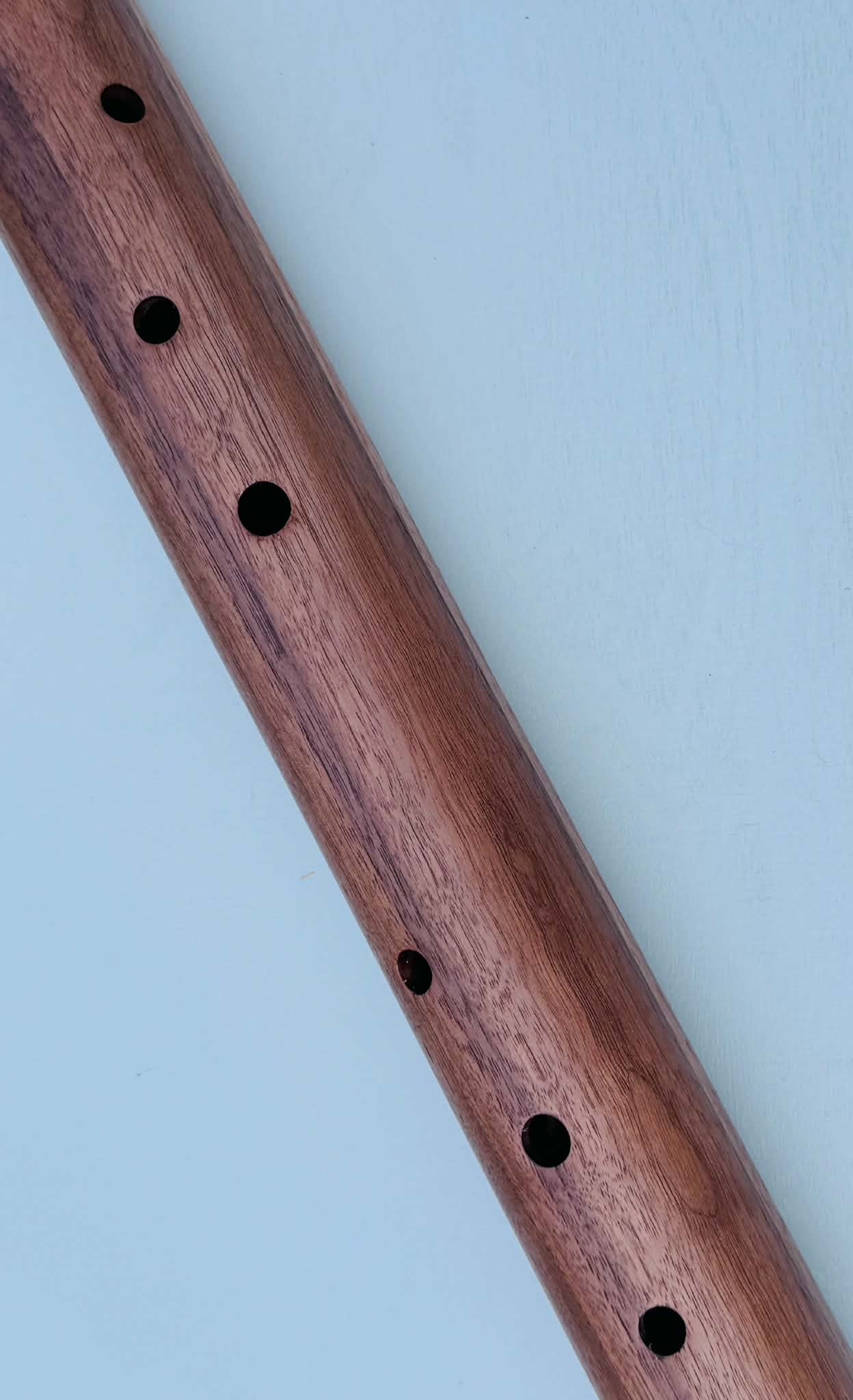 Native American style bass flute Walnut LOW G 440Hz