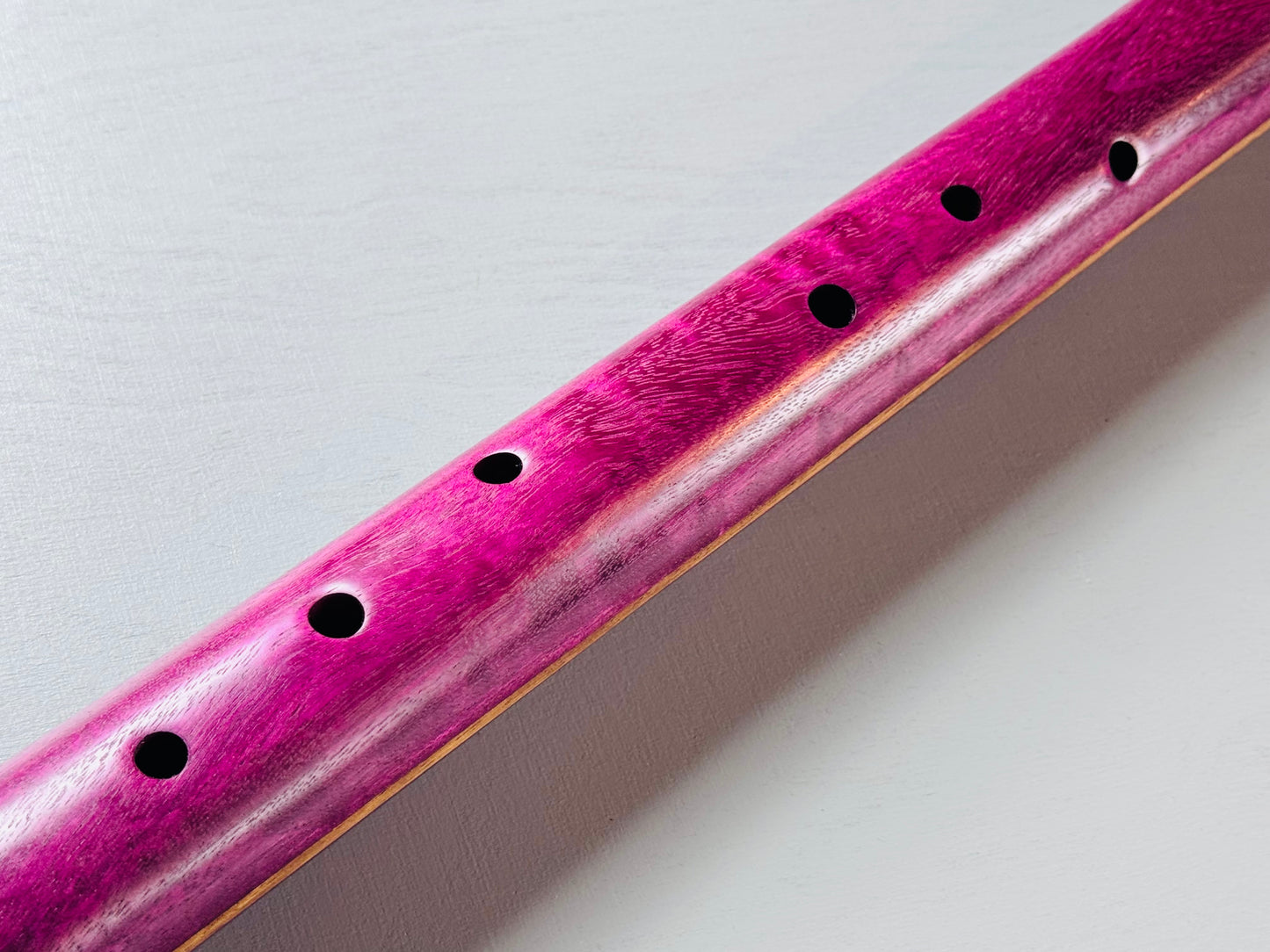 Native American style bass flute Purple heart Low A 432Hz